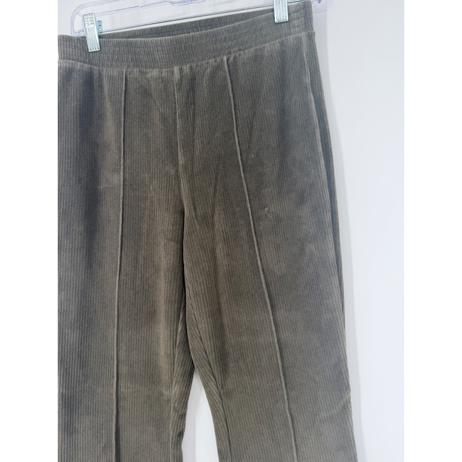Aerie Womens Groove-On Rib Velour Flare Pants Small Boho Chic Festival 70s Retro