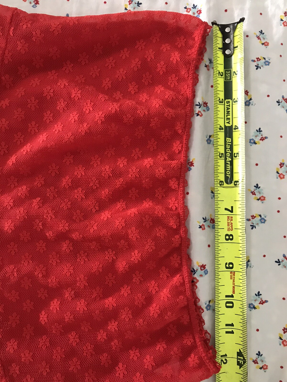 VINTAGE Spotlight Beautiful Red Panties 100% Nylon Size S