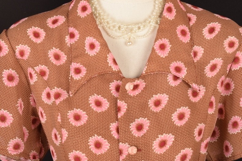 PRETTY FLORAL PRINT 90s vintage shirt dress – M/L (see measurements)