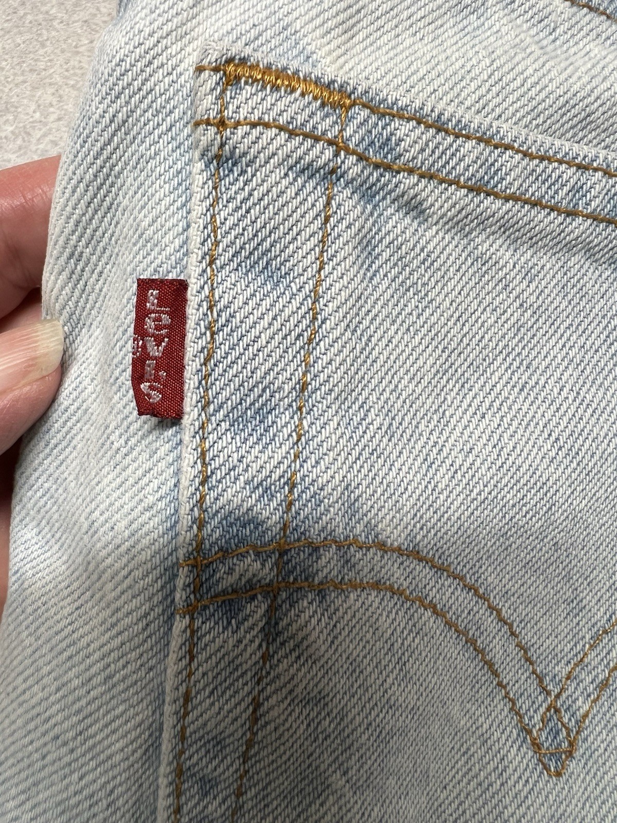 VTG Levi’s 512 DOUBLE BACK Slim Fit Tapered Leg Women’s 1 SHORT 100% Cotton USA