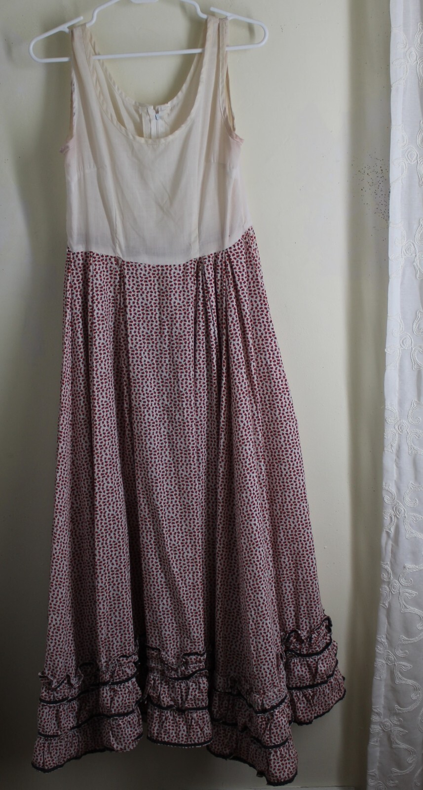 Estate Vtg AS IS 2Pc Edwardian Western Prarie Dress & Jacket Set Sz X S M