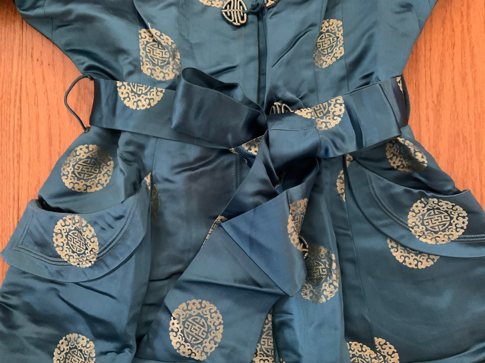 Vintage 1930’s Ying Tai Ltd Peninsula Hotel Hong Kong Silk Robe Dressing Gown M