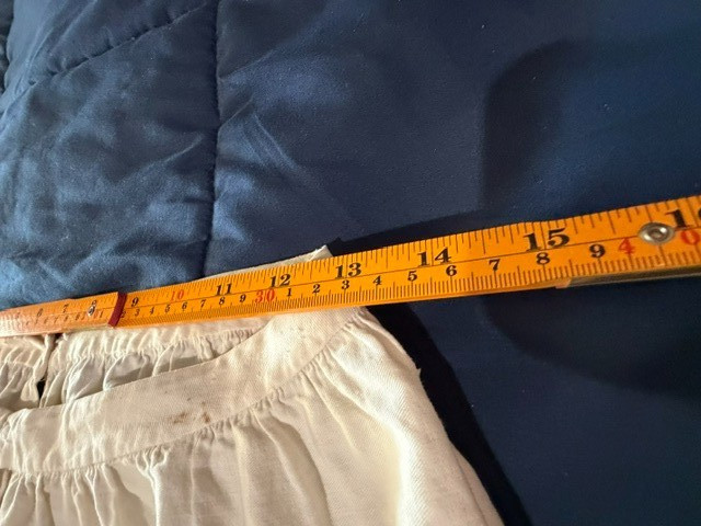 VTG Edwardian bloomers split drawers cotton long legs waist 25-26″ Unique