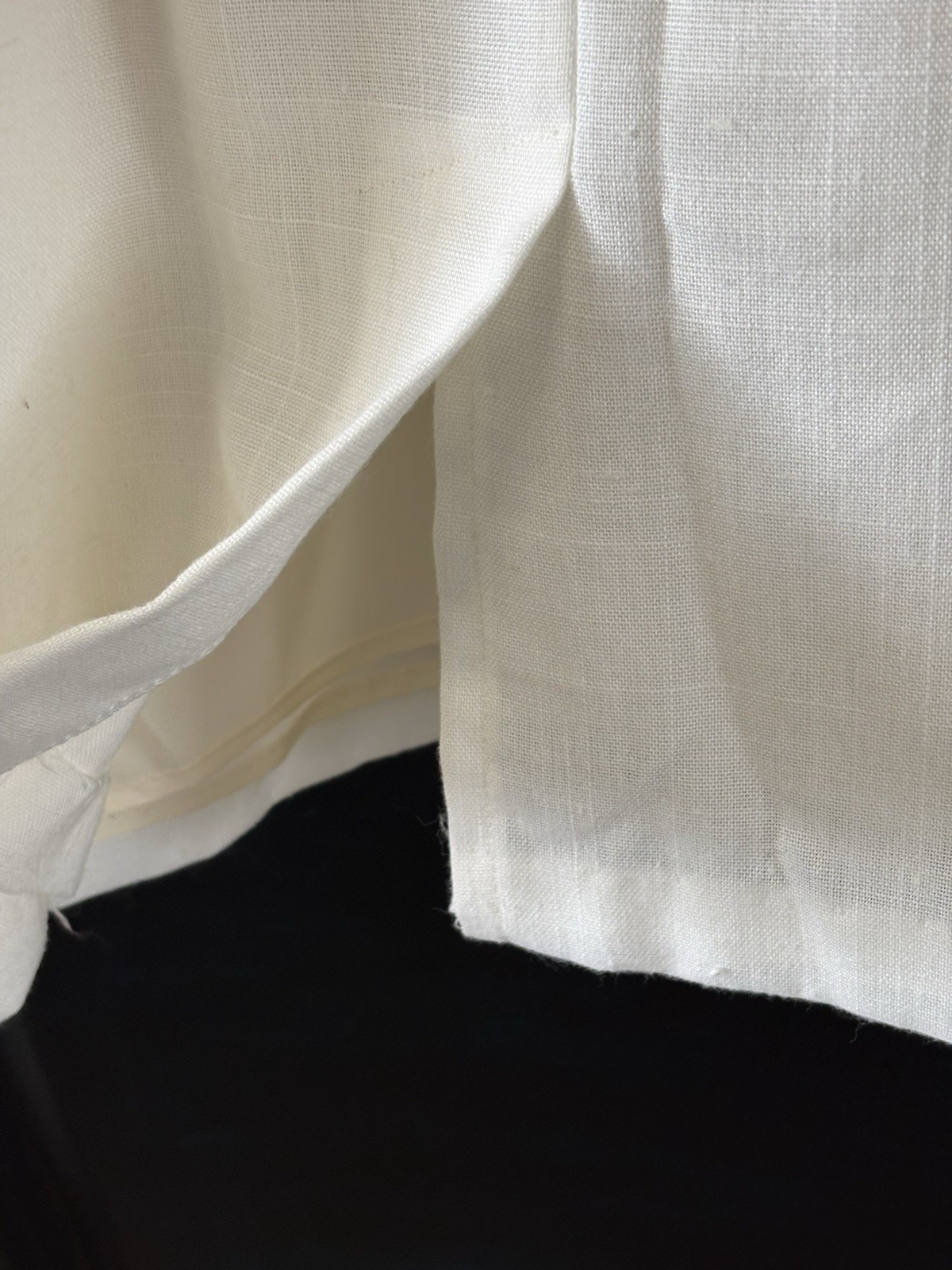 Vintage 80s Misty Lane Nautical Cream Gold Anchors Dress USA Union Made 3/4