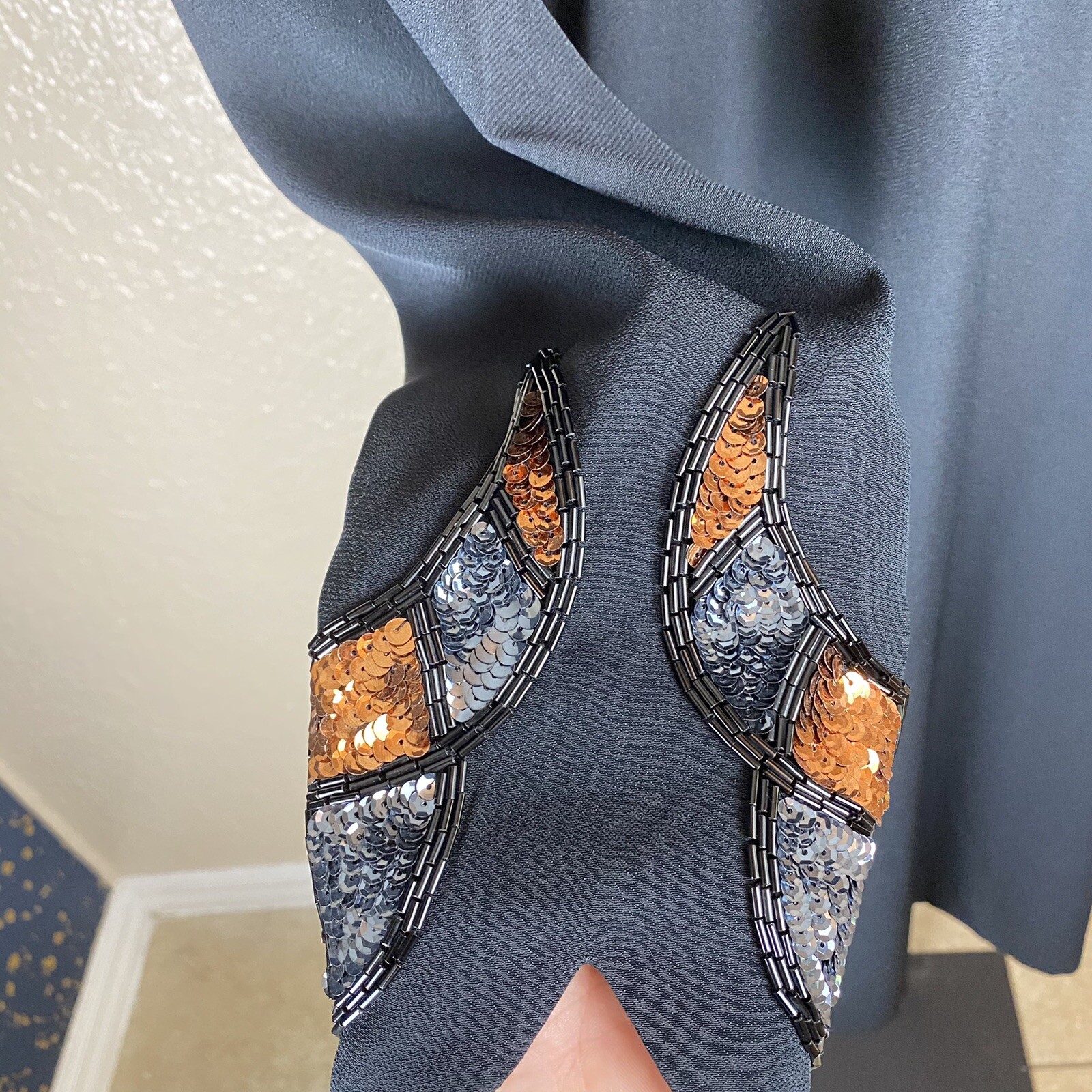 1980/1990 Vintage Daymore Couture Saks Fifth Avenue Sequin Dress NWT