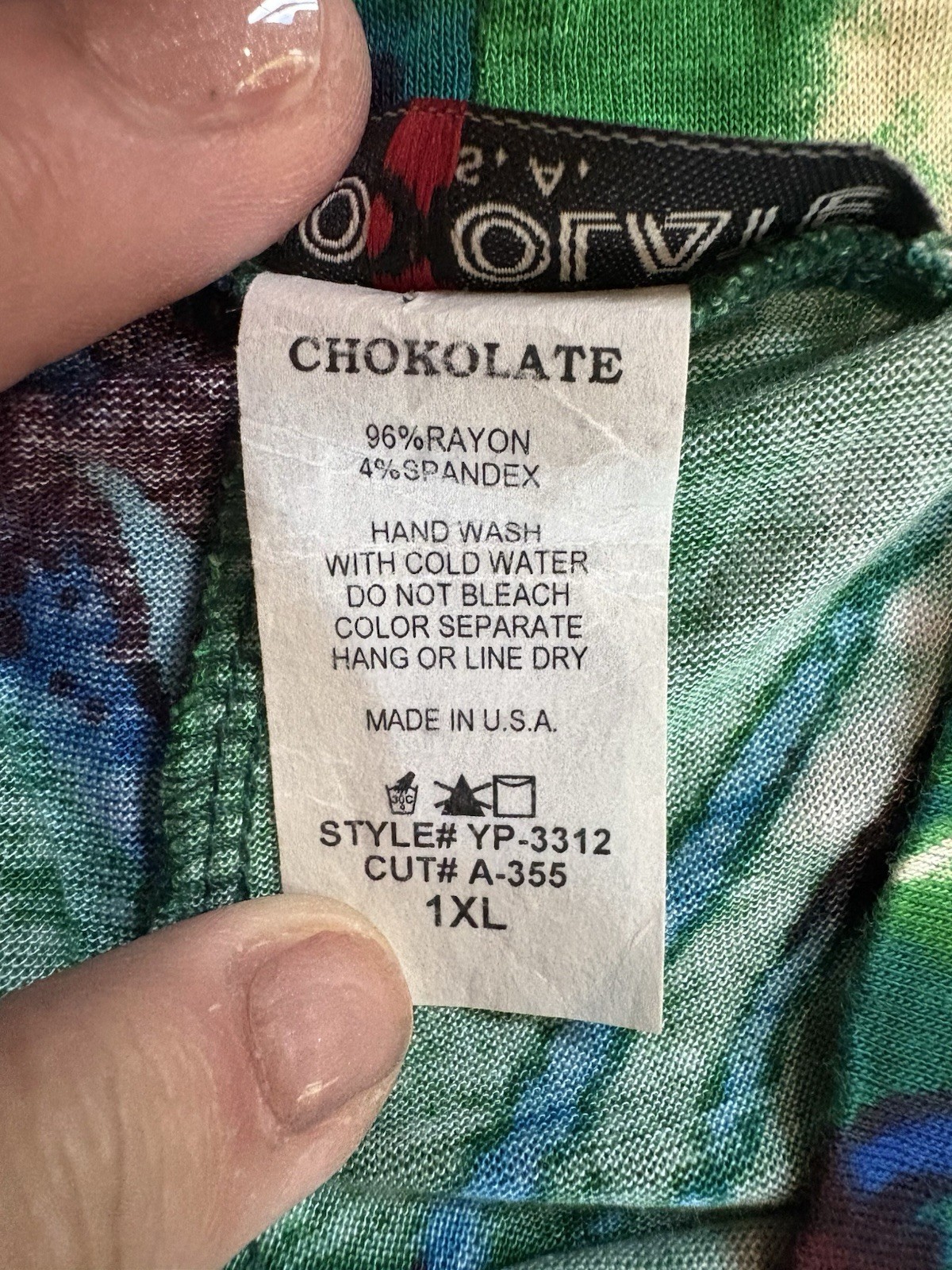 Chokolate Vintage Hippy Chic Plaza Pants Sz 1X Halloween Costume Retro
