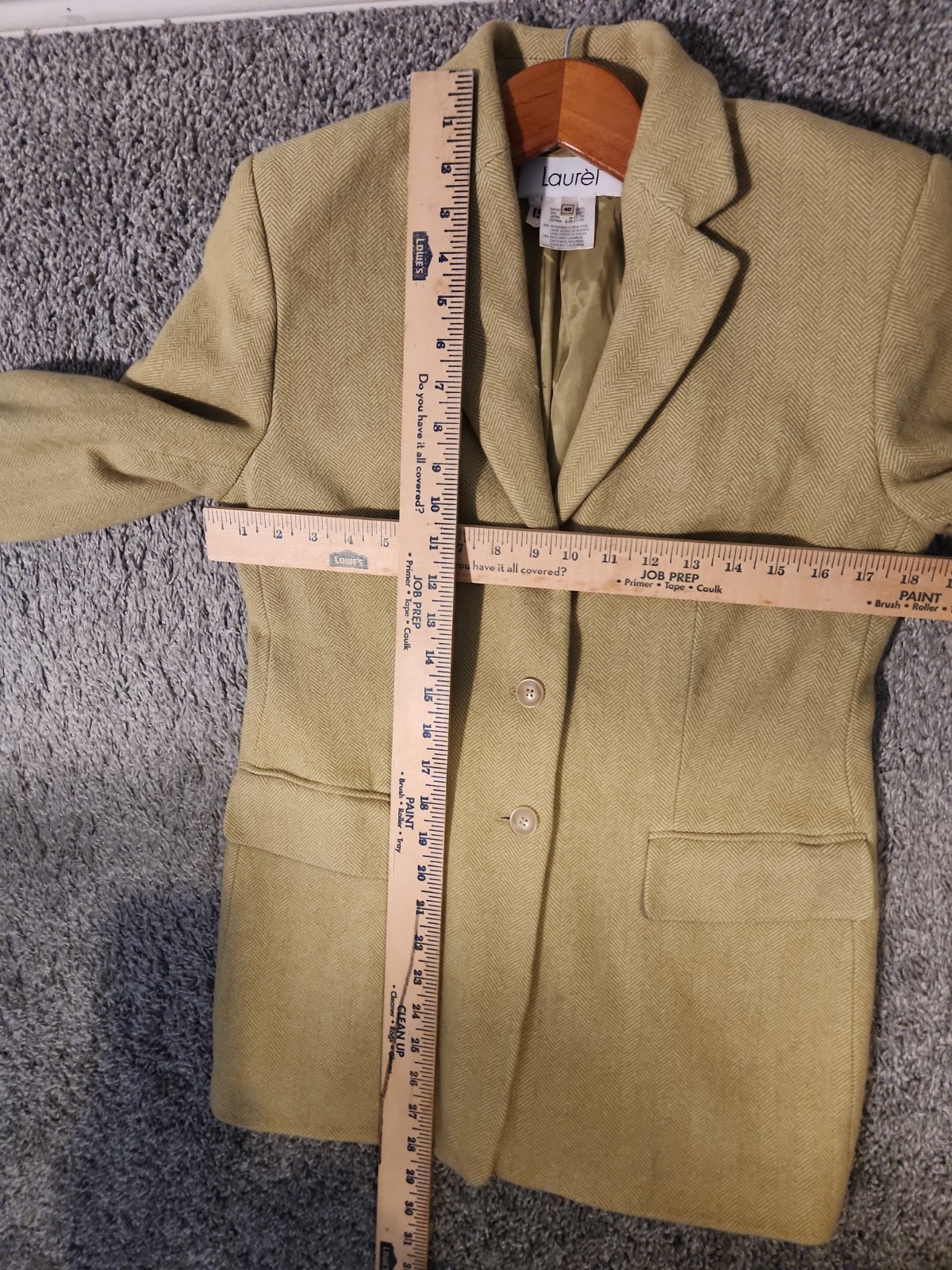 Laurel Women’s Blazer Jacket Wool Cashmere Size 40 US 8 Premium Rare Germany