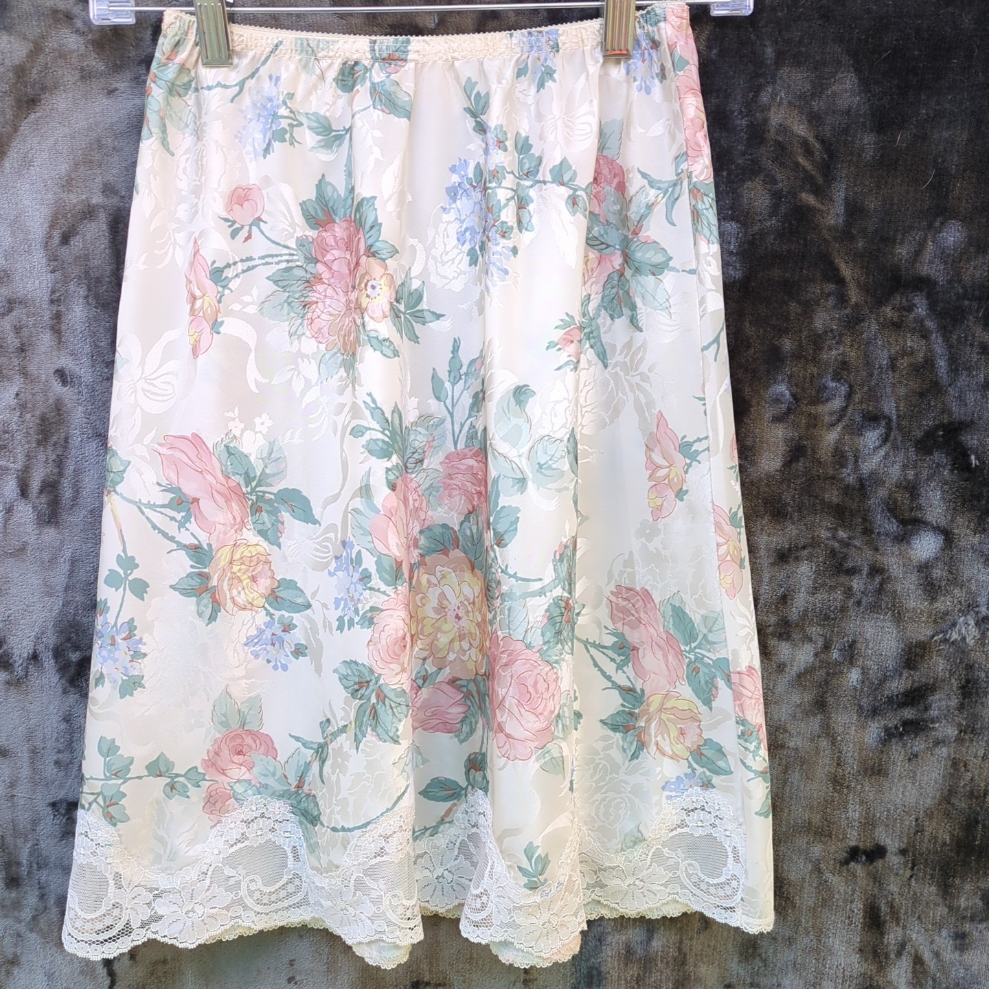 Vintage Lucie Ann II Floral And Lace Slip Women’s Size Small Petite