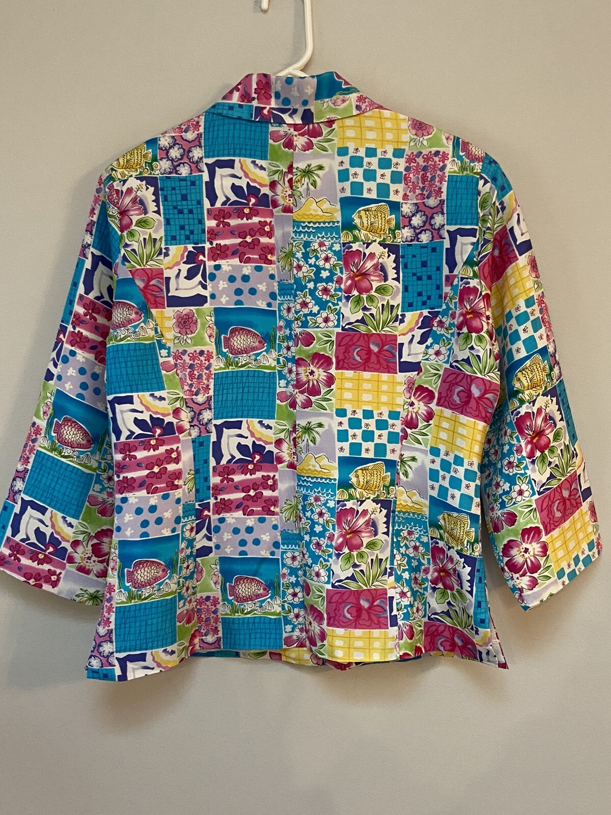 Silkland Womens 100% Silk Jacket Padded Shoulders Size 10