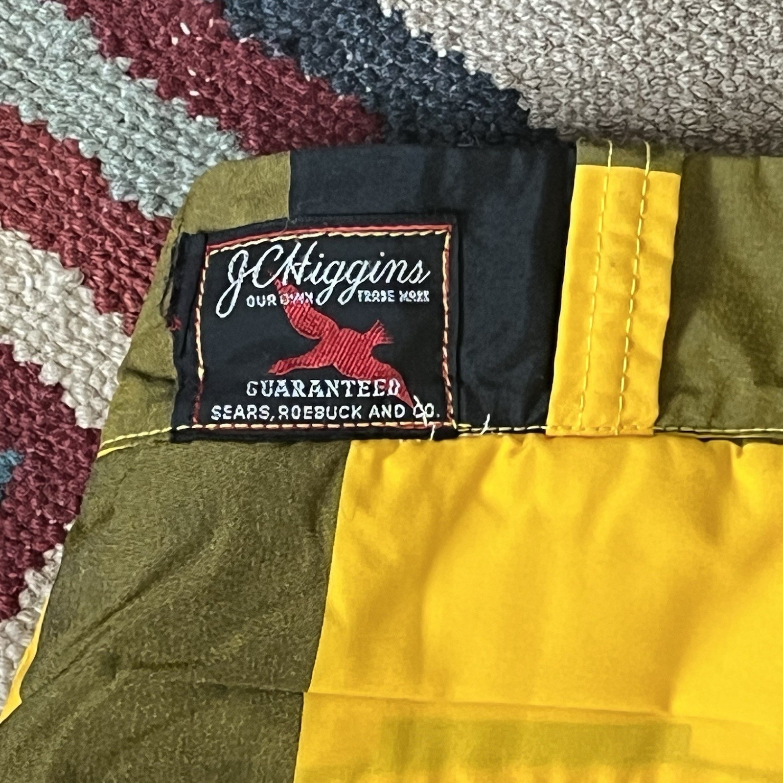 Vintage 50s JC Higgins Snow Winter Ski Pants Women’s 27×32 Yellow/Black Plaid