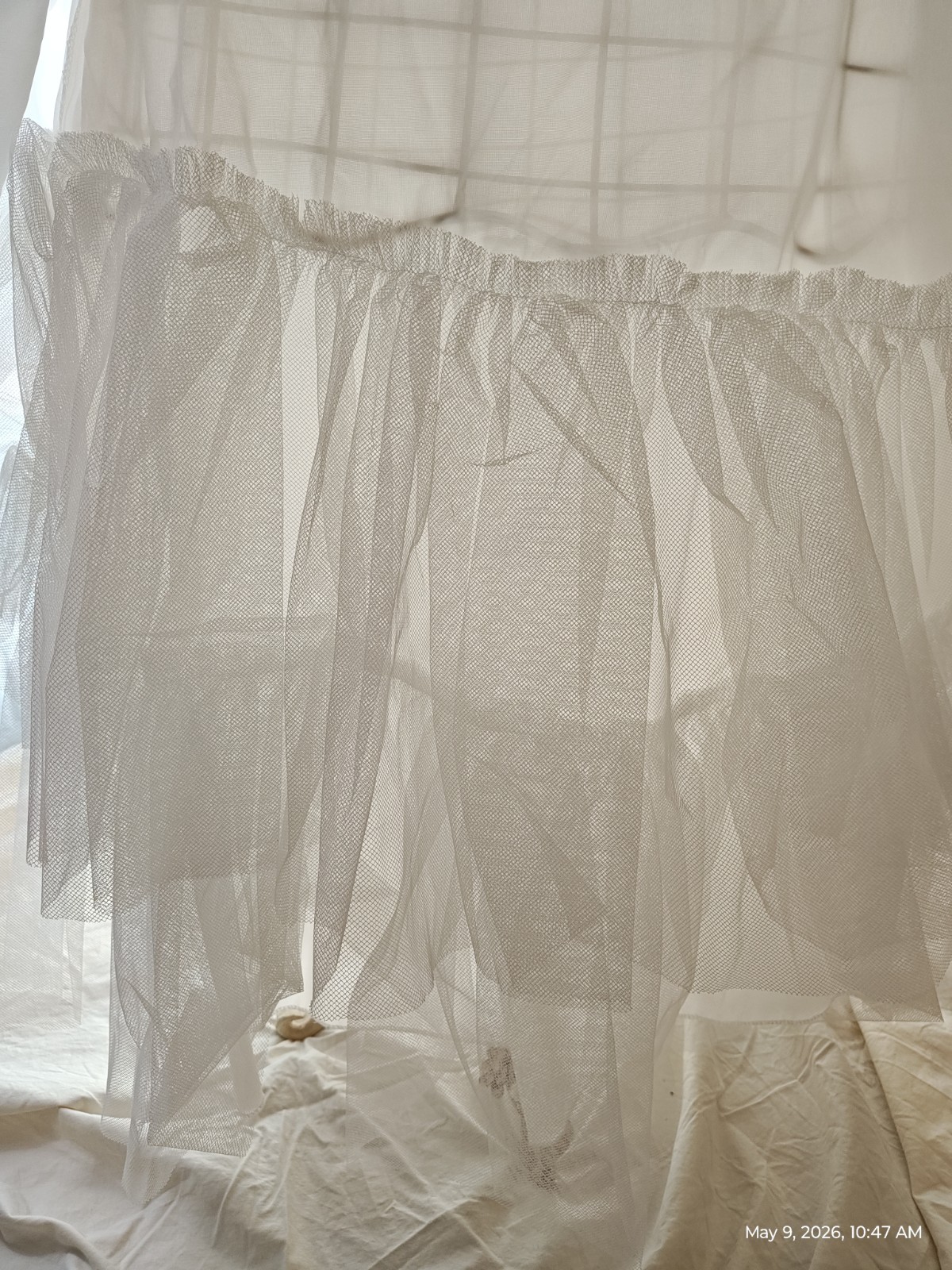 Bridal Petticoat – Love II – 70s 80s Full Length Tulle Tiered 42″ Crinoline-Sz 9