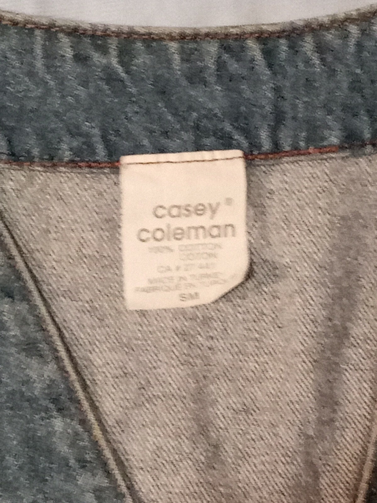 Vintage Denim Vest Casey Coleman 80’s Flower hearts