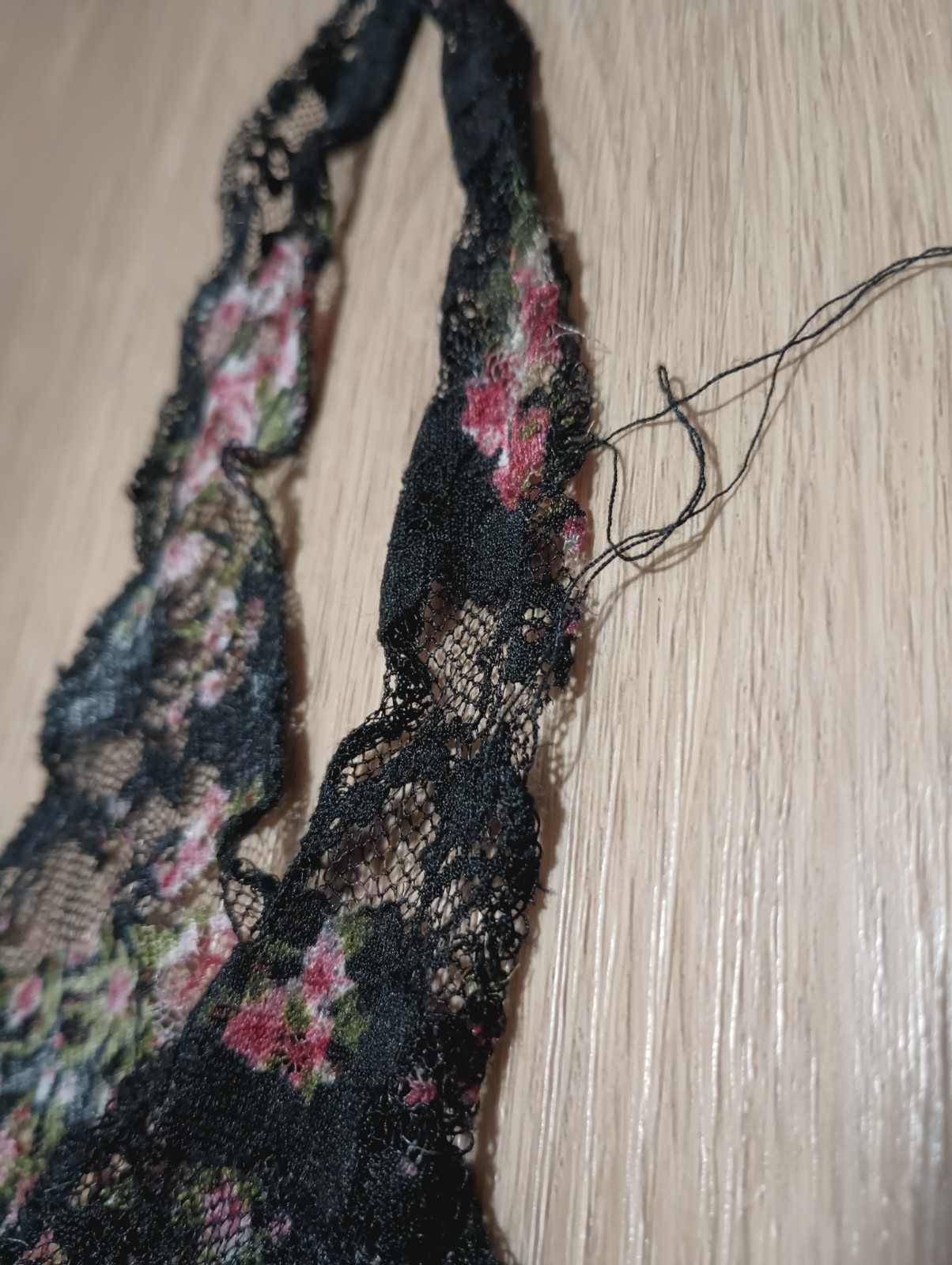 Vtg 90s Stretch Sheer Chantilly Lace Liberty Floral GRUNGE Layer Top Tunic M