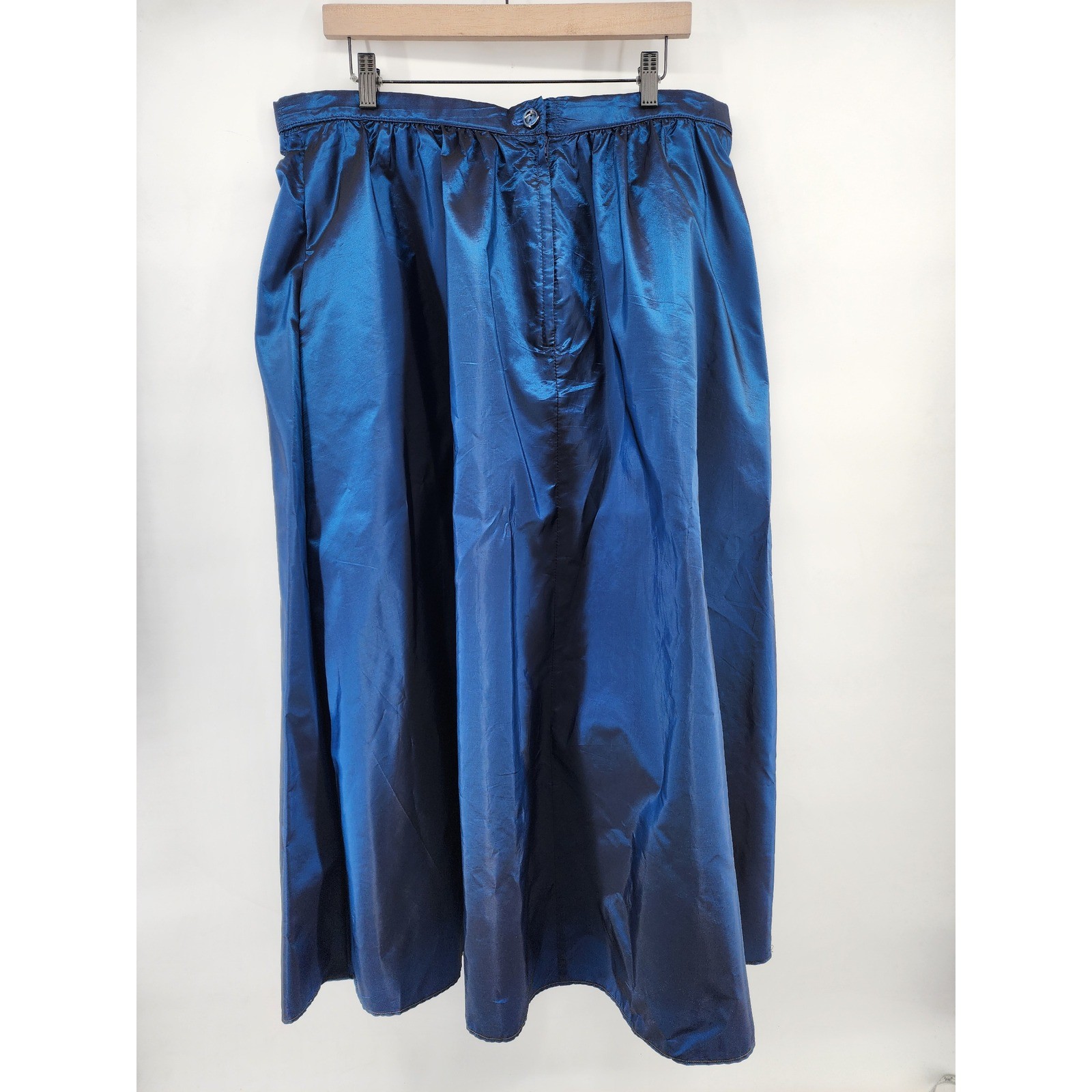 Alfred Angelo Vintage Blue Purple Lace Bow Top Iridescent Taffeta Skirt Set