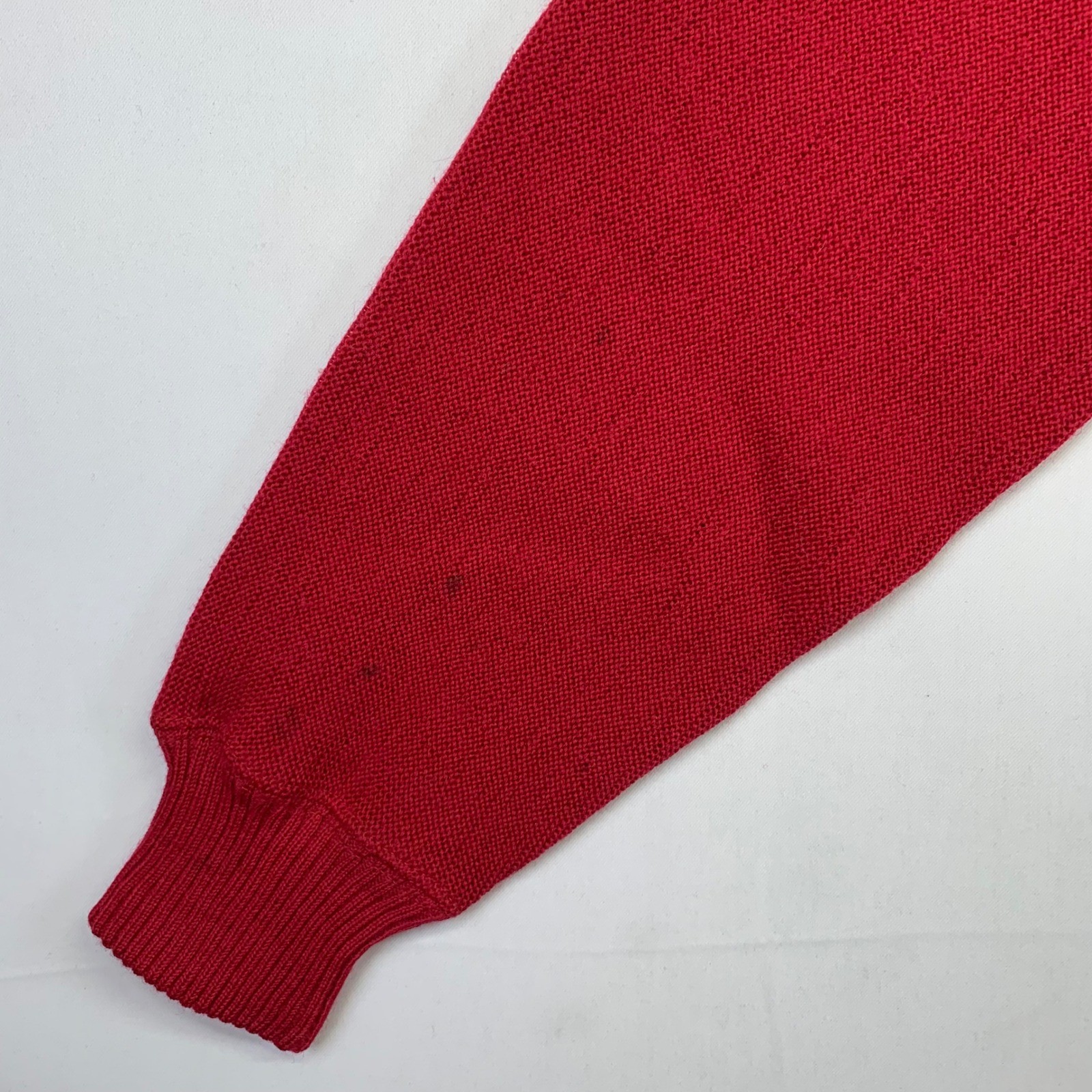 Vintage SXM Penguin Seattle Knitting Mills Cardigan Sweater Medium Wool Red