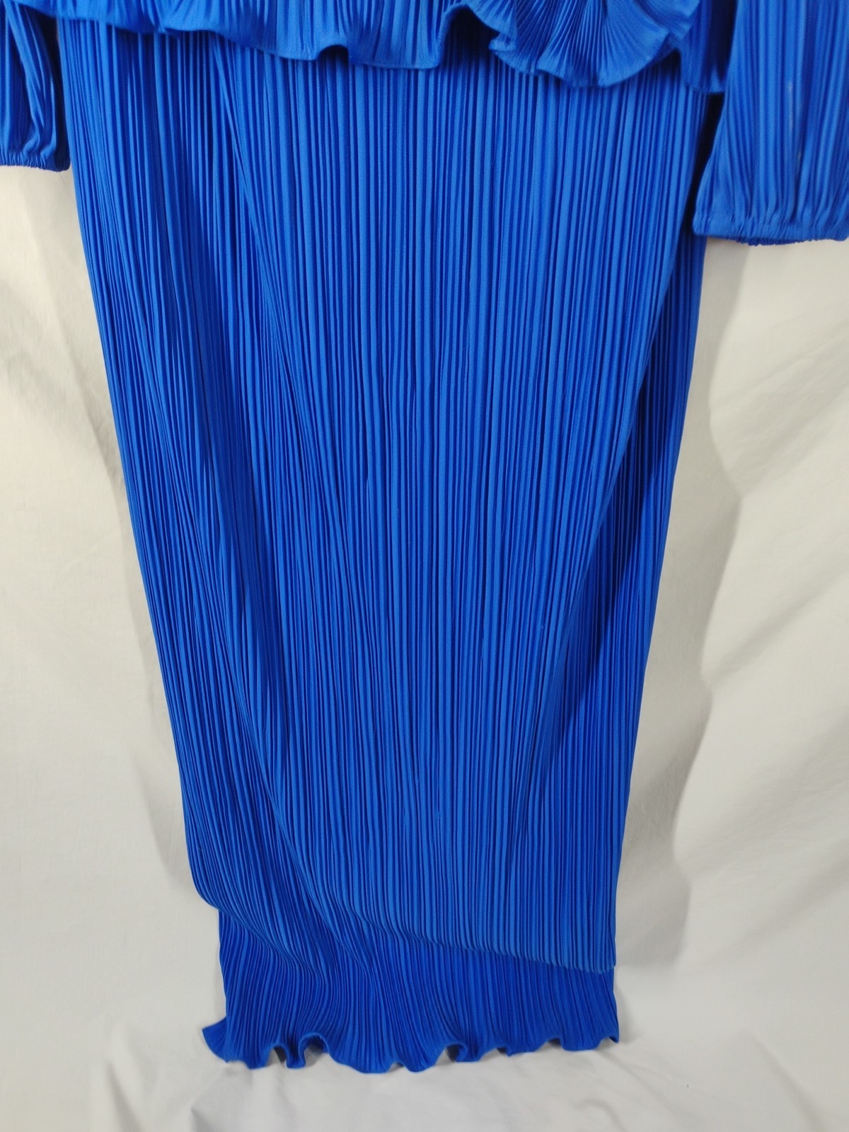 Vintage 80s Mister Jay Women’s MEDIUM Blue Dress Long