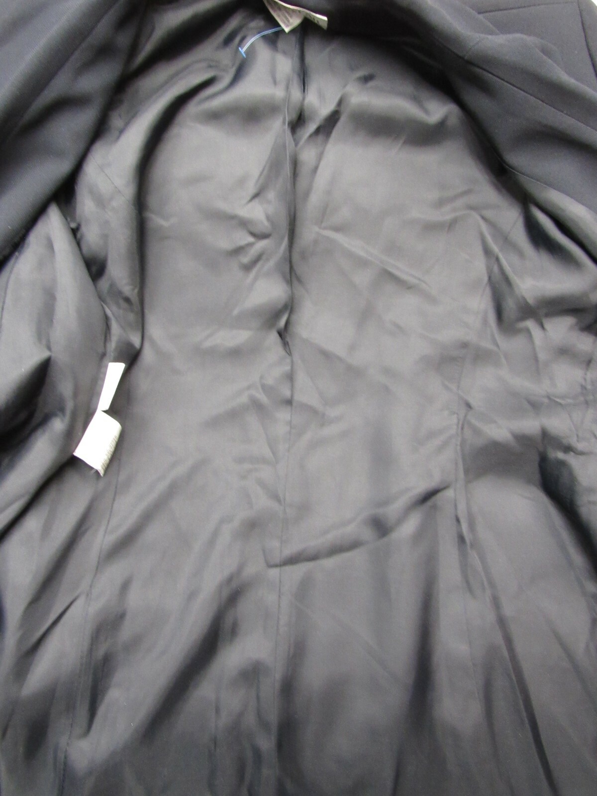 VTG JONES WEAR Jacket Midnight Black Navy Lined Tailored Fitted 10 M EUC