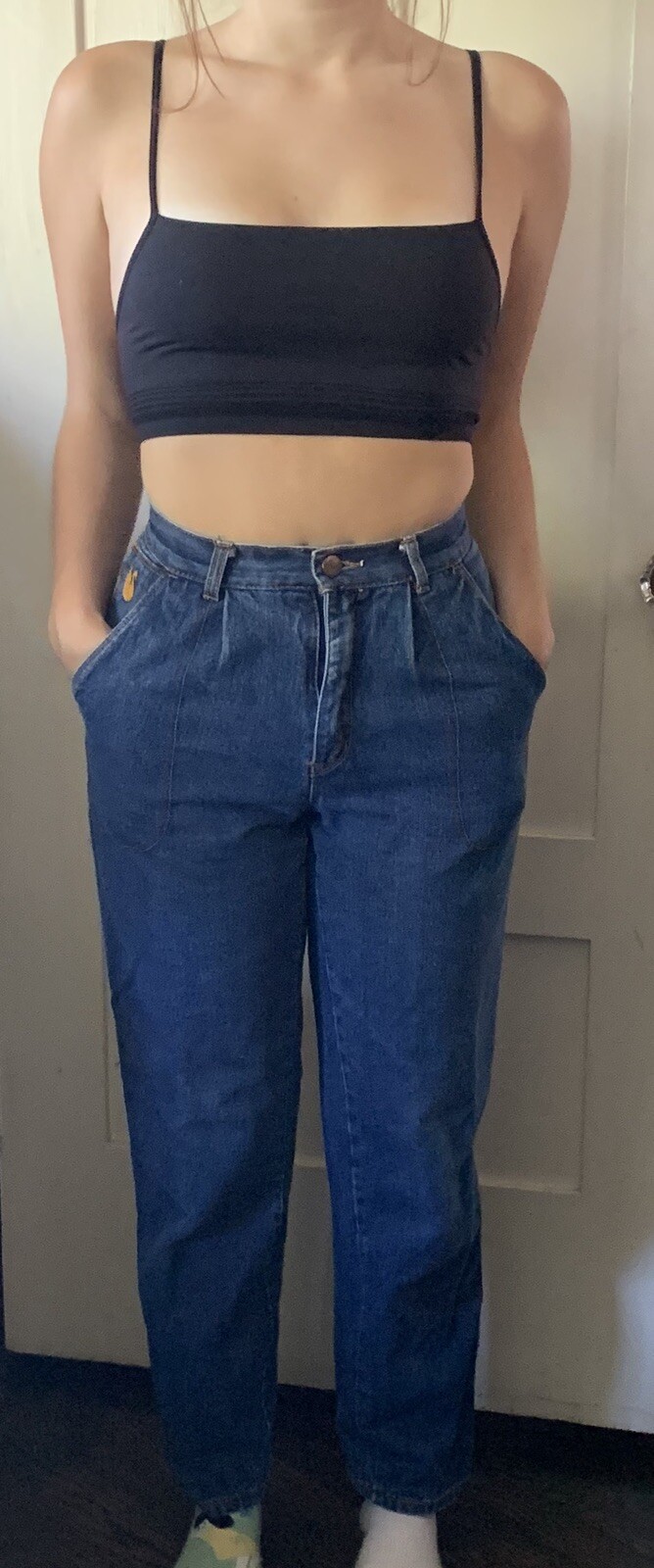 Vintage Gloria Vanderbilt Murjani Jeans PAINTER PANTS High Waist Juniors Size 3