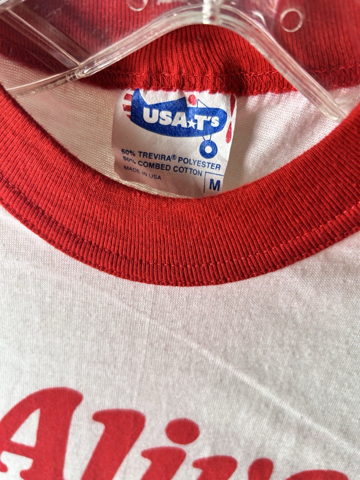 80s Newport Cigarettes Ringer T-Shirt Sz M Red Alive Pleasure Single Stitch READ