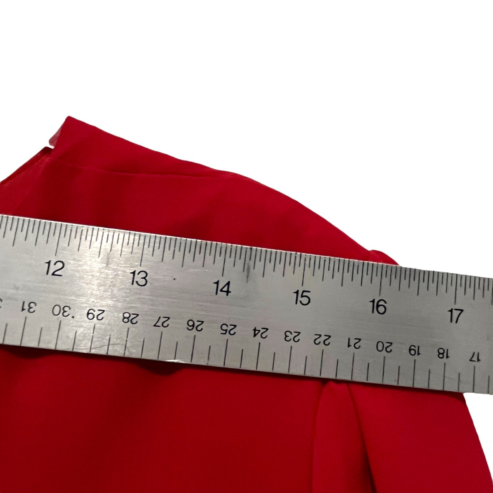 80s Cocktail Dress Womens Size 16 Vintage Original Red Sheer Layered Evening