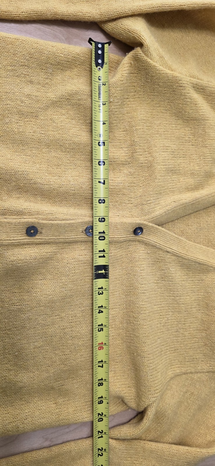 Vintage McGregor Cardigan Women’s Sz L yellow Wool Blend 60s 70s RARE