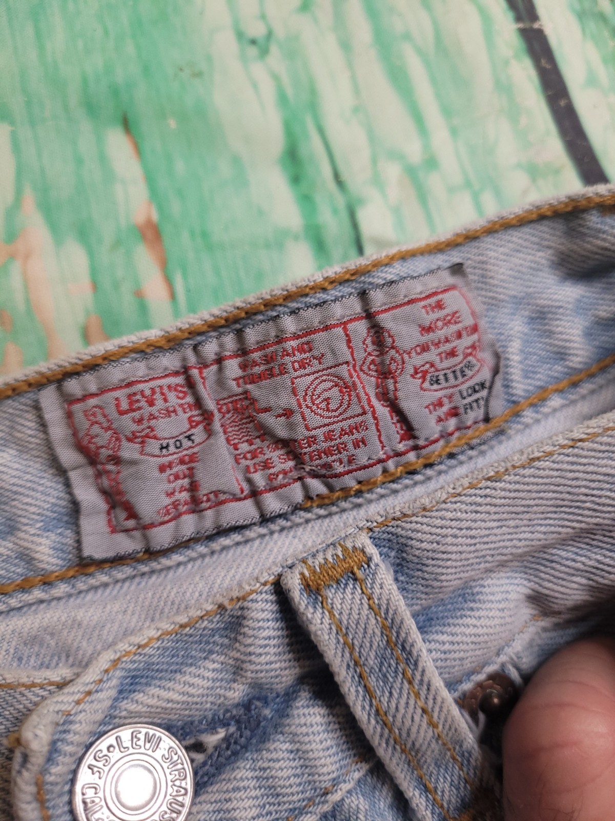 Vintage Levis Jeans 28×25 Light Denim Pant Faded High Rise 901 Relaxed Loose Y2K