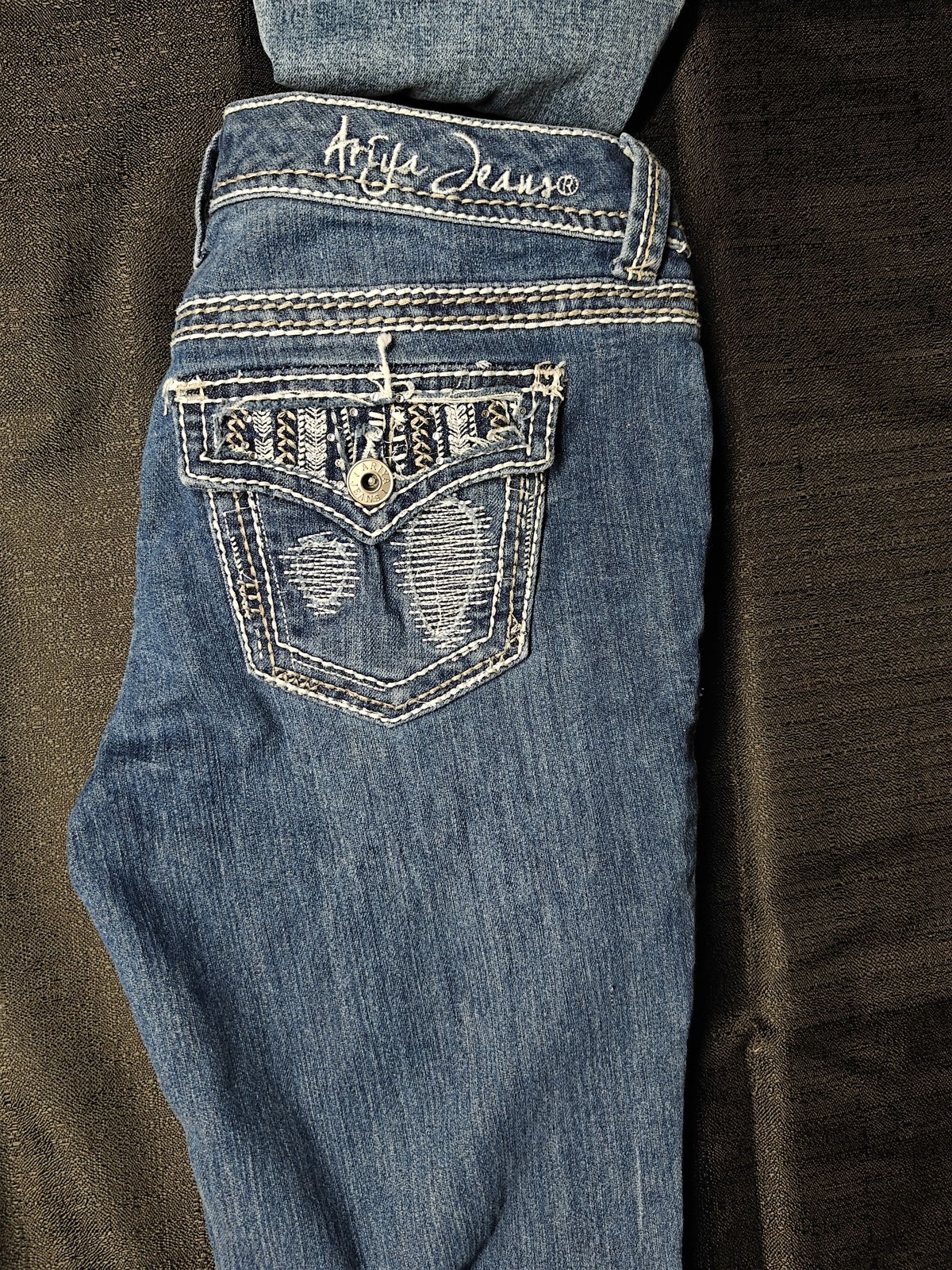 Lot of 6 Womens Jeans Miss Me LA Idalusa Ariya Embellished Bling Blue