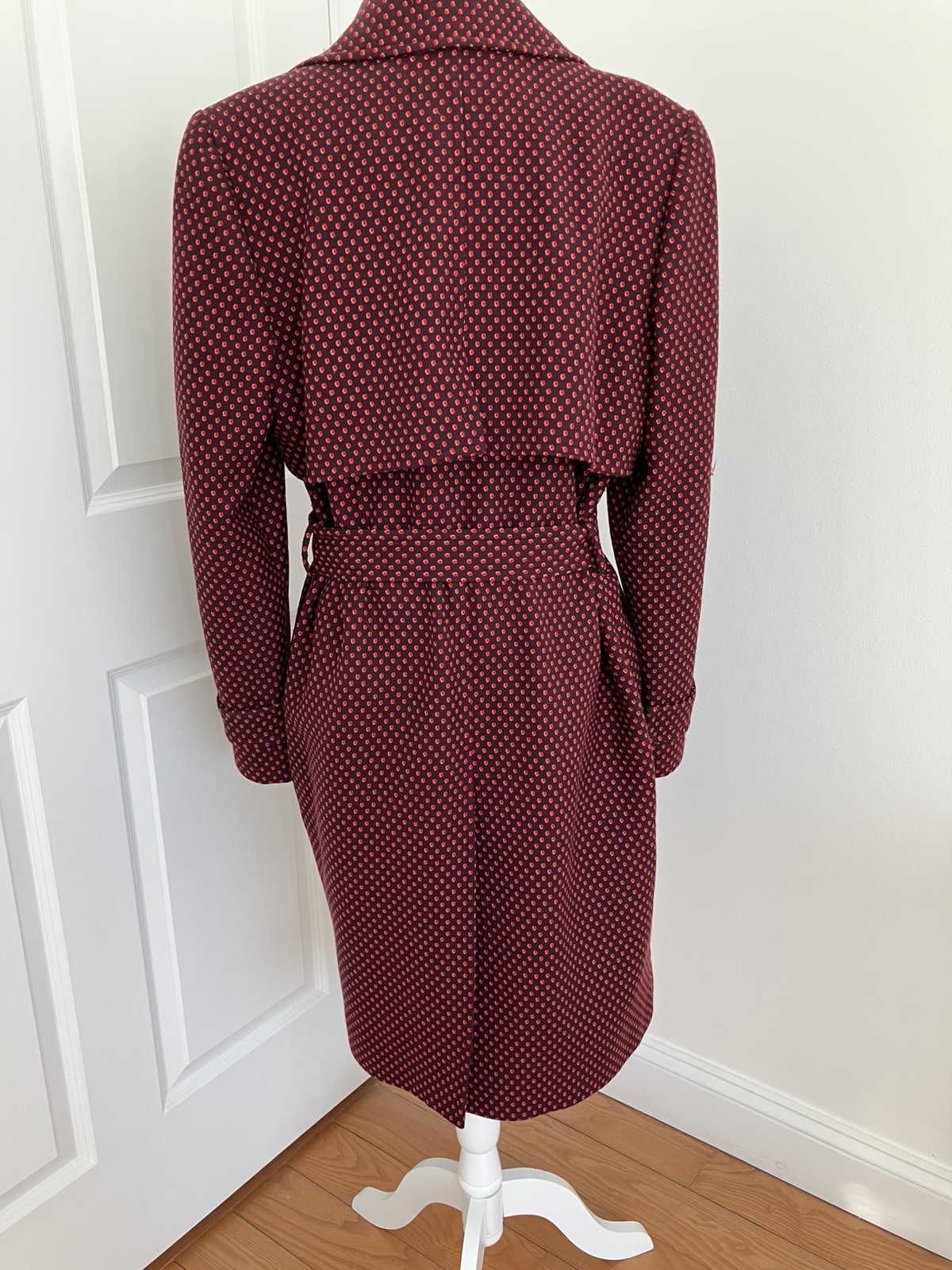 Vintage Linda Allard for Ellen Tracy Wool Wrap Trench Coat & Skirt Suit! 12