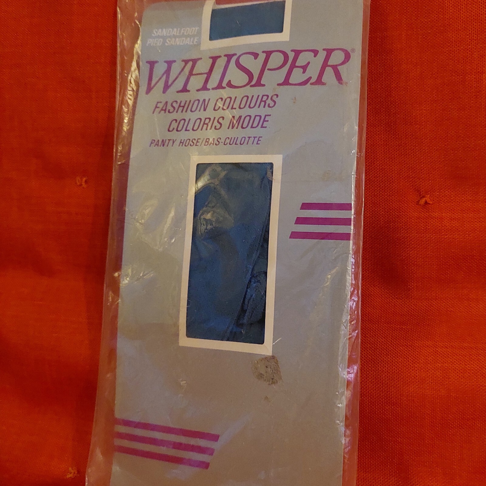 Vintage Pantyhose Very Rare Whisper Desing color Jade One Size BONT1