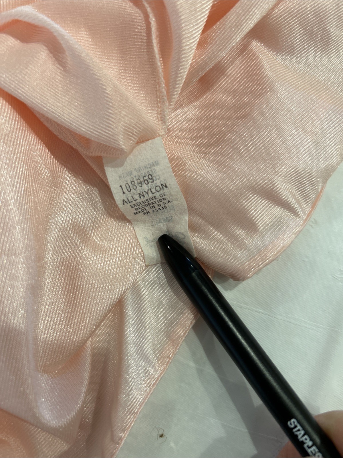 Gilead Peignoir Set Nightgown Robe Women S/M Pink Peach Lace Trim Vintage USA