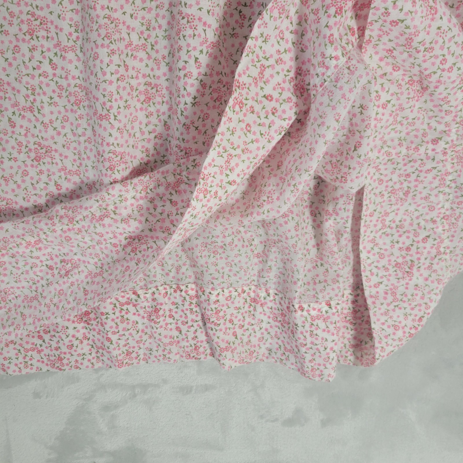 VTG Long Dainty Pink Floral Sleeveless Nightgown Summer OS Cottagecore Prarie
