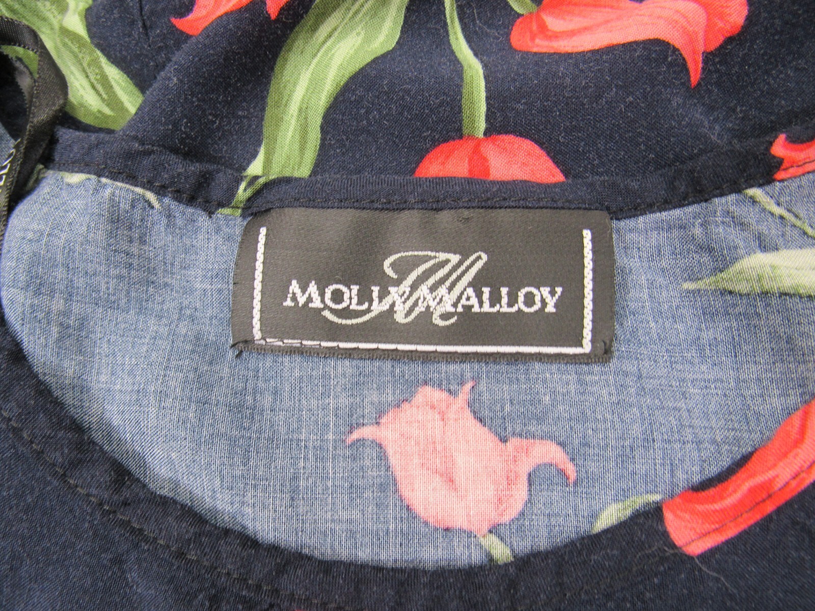 Molly Malloy Floral Dress No size material tag [ 36 Bust 38W 40 Hips 44L ]