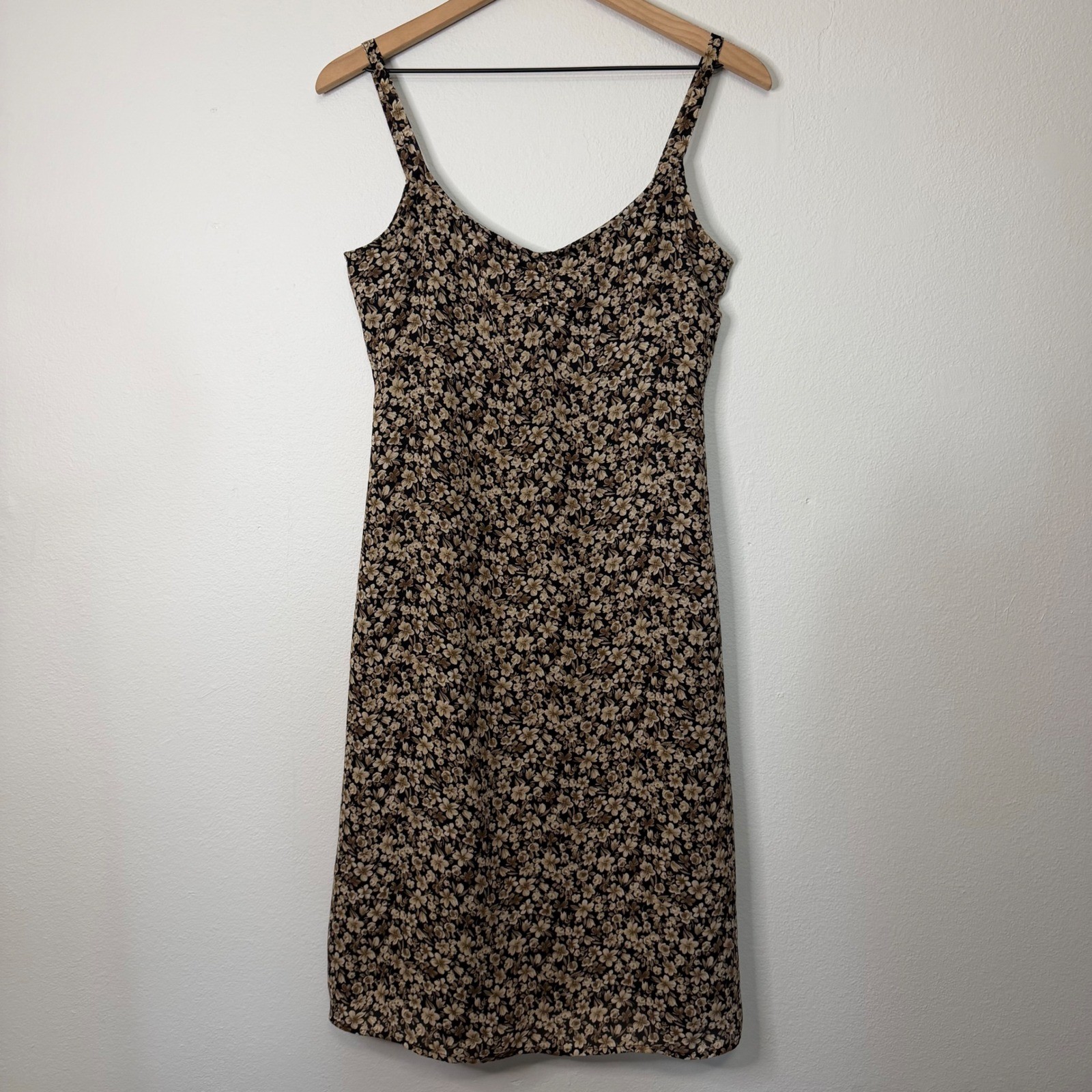 Vintage Y2K Old Navy – Strappy Dark Floral Mini Cami Slip Dress 00’s 90’s Vibes