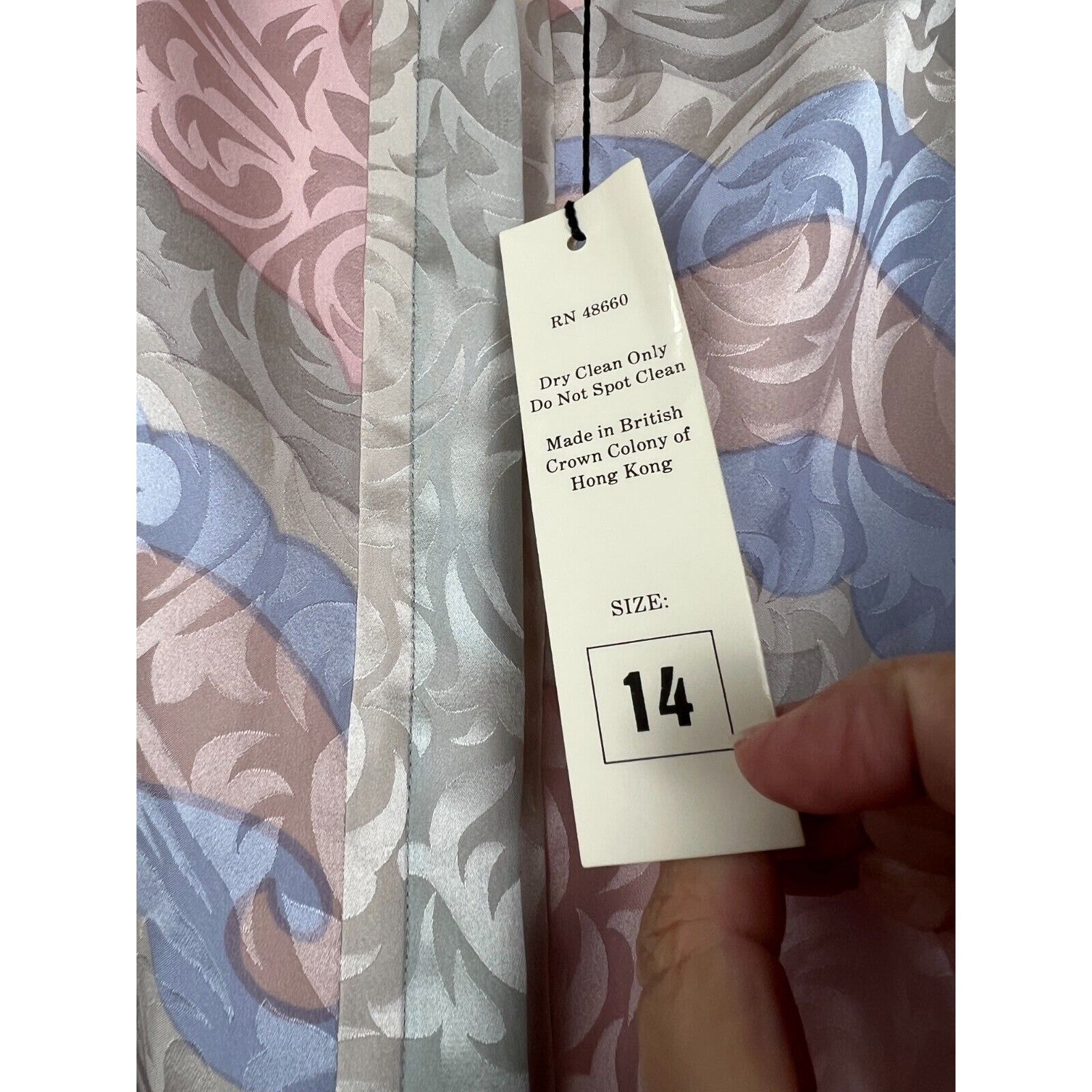Anne Crimmins Umi Collections Silk Skirt Set Vintage Regency Old Money Pastel 14