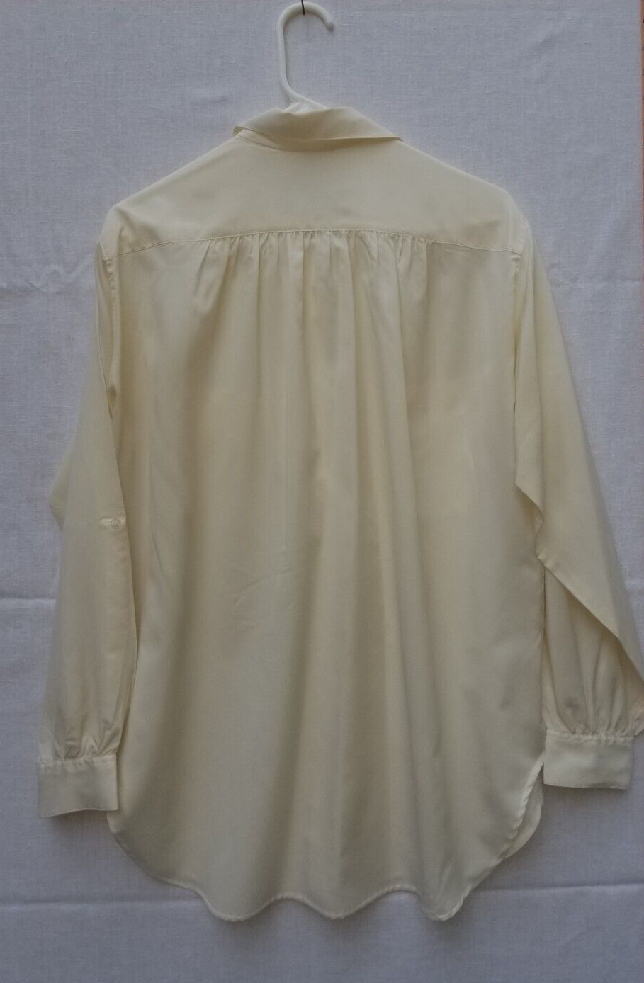 Vintage Blouse size 36 (16) Ivory Secretary Classic Lady Shapely