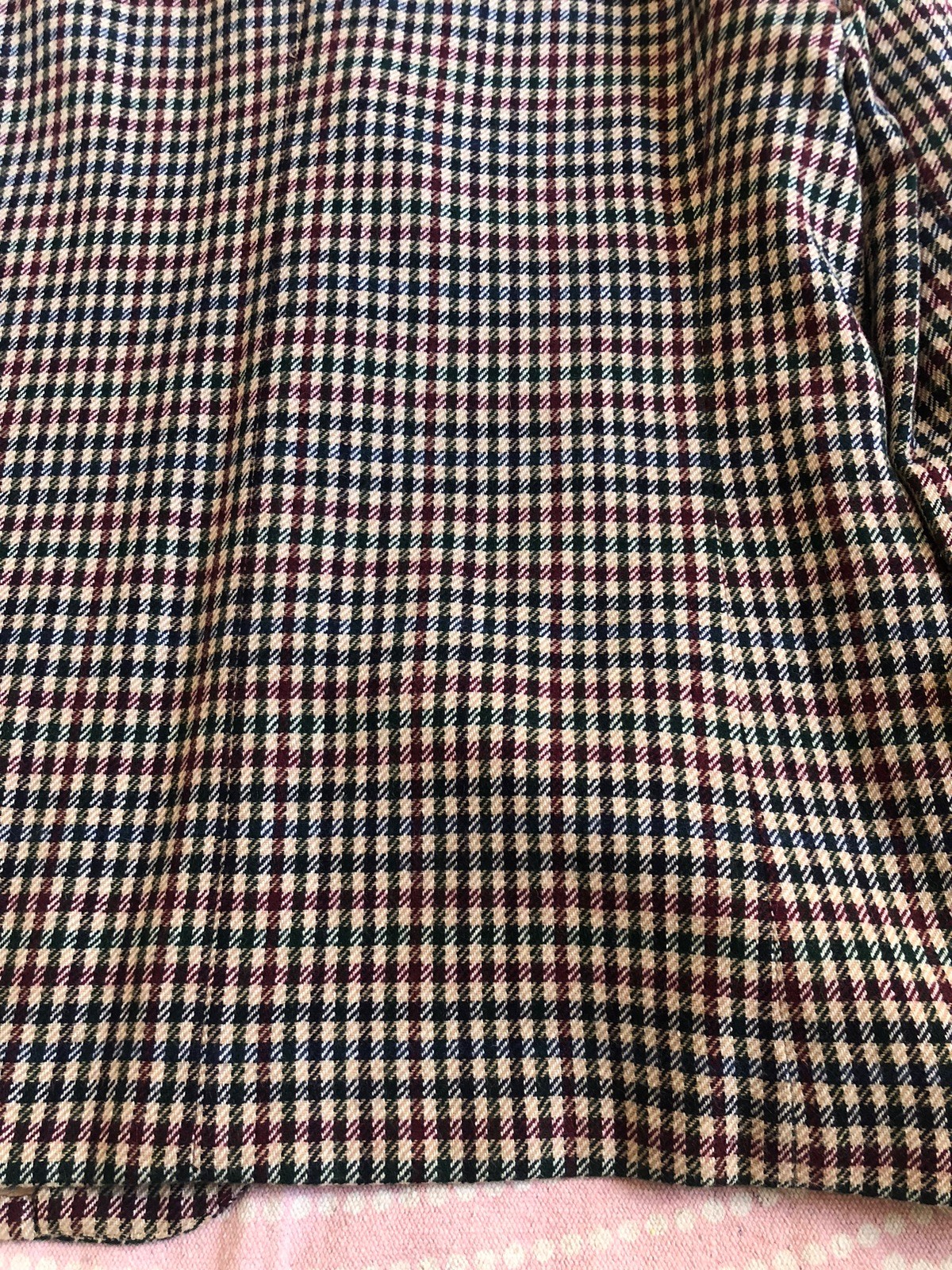 Vtg White Stag Womens 10 Multi Checked Blazer Pockets Lined Classic Preppy 90s