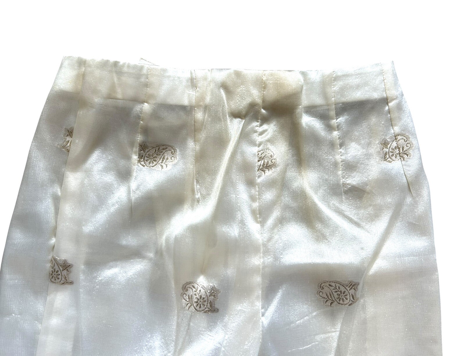 Vtg 60s Metallic Gold Brocade Tunic & Pants Outfit Set ELLI Europe Craft