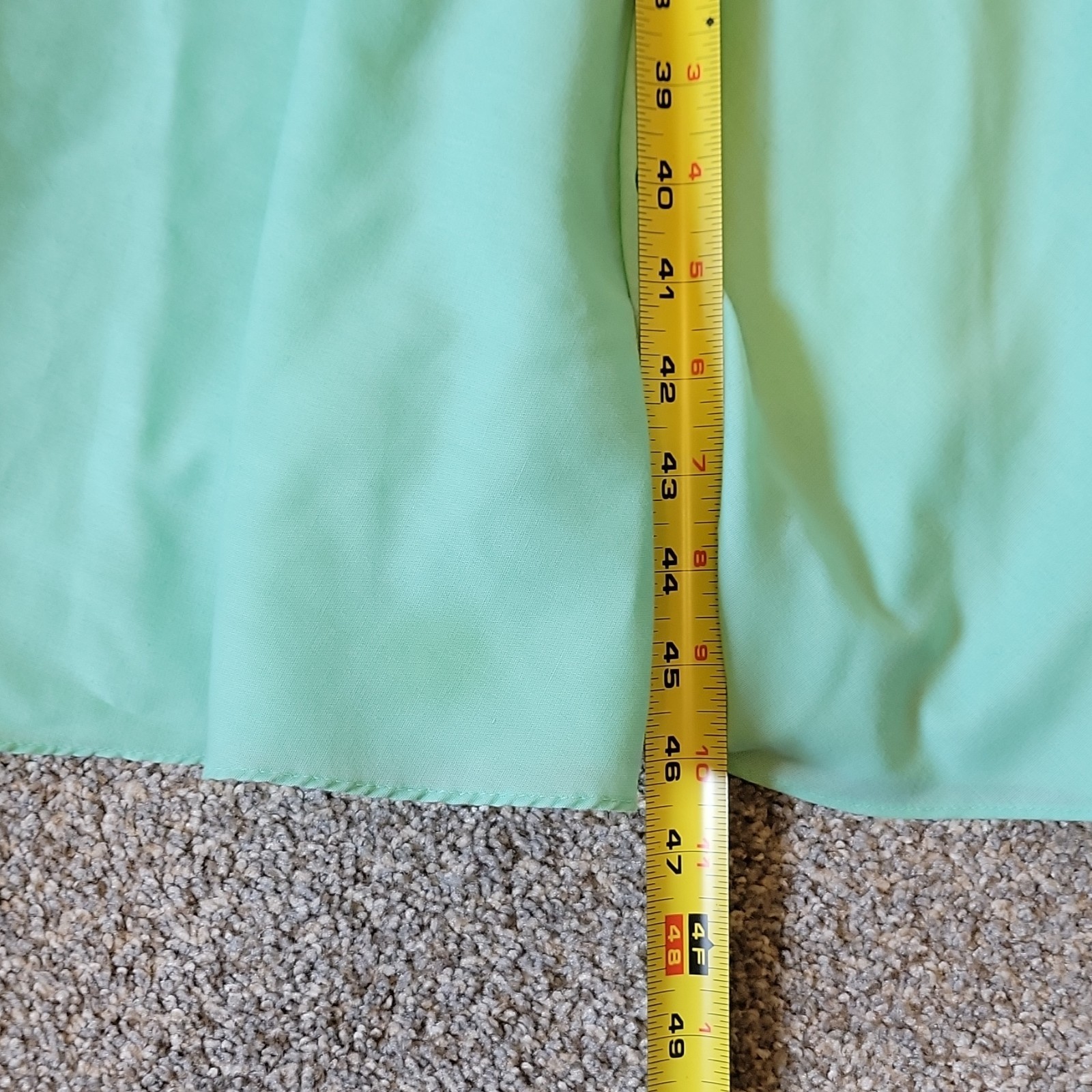 The American Shirt Dress 1980s Green Shirt Dress Size 11/12 Vintage Made in USA