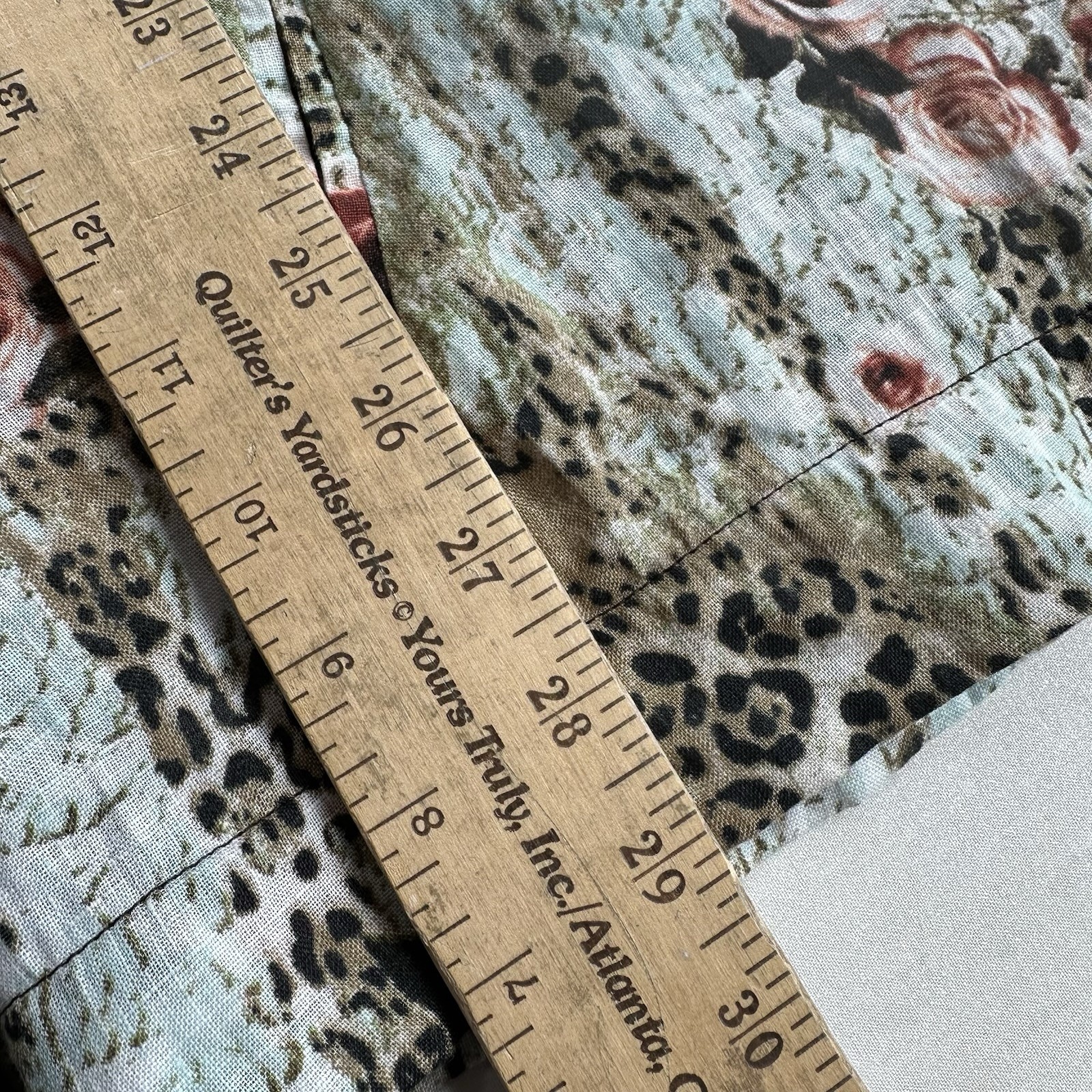 VTG Alberto Makali Linen Jacket XL Art To Wear Leopard Floral Belted Made in USA
