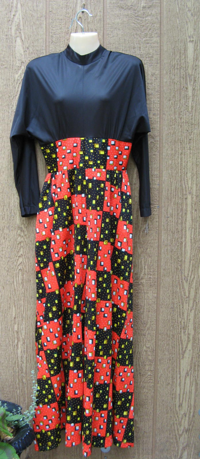 VINTAGE 1970’S SOIREE DANIELLE HOSTESS DISCO MOD PALAZZO PANT JUMPSUIT DRESS M
