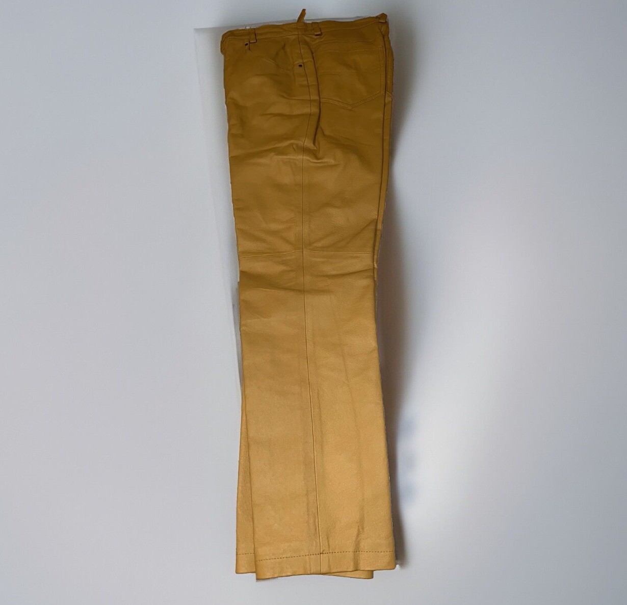 Styleworks Leather Pant/Jacket Suit Women’s Size 8 Tan Brown 80s/90s
