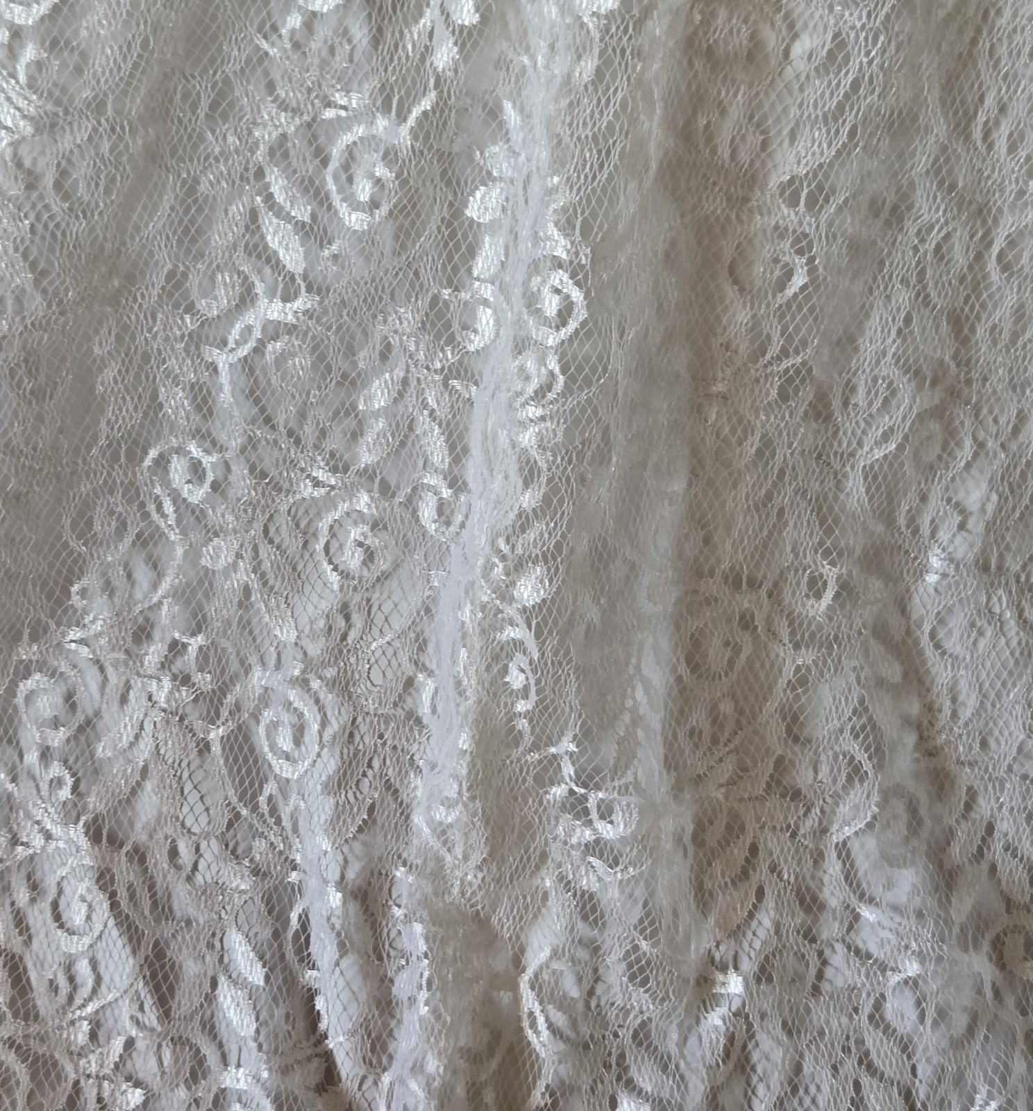 Vtg 80s Romantic Princess Diana Theme Wedding Gown, 4/S, Satin & Lace, Bustle
