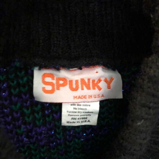 Vintage Sweater Women’s Size M? Multi Color Floral Warm USA Spunky 80’s