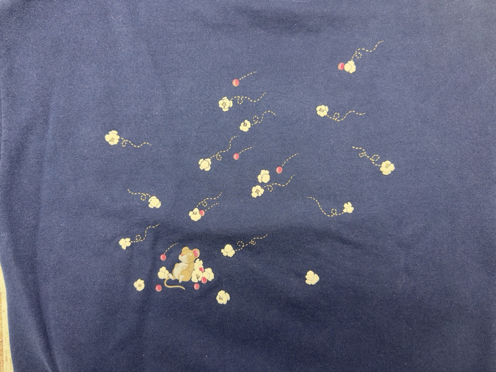 VTG Christmas Mice Ornaments Decorations Morning Sun Crewneck Sweatshirt READ