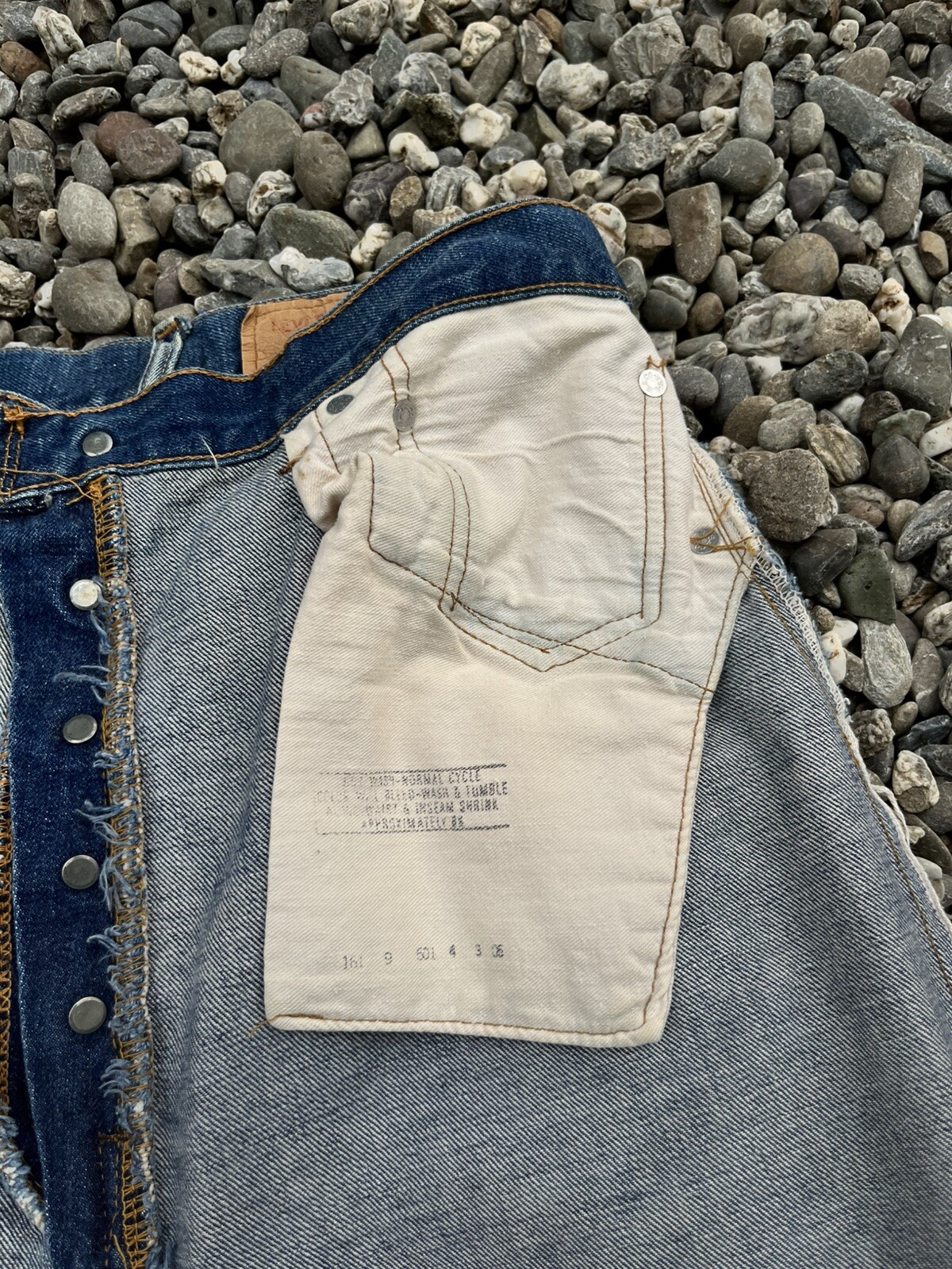 1970s Levi’s Maxi Skirt Redline Selvedge Denim DIY Single Stitch Vintage