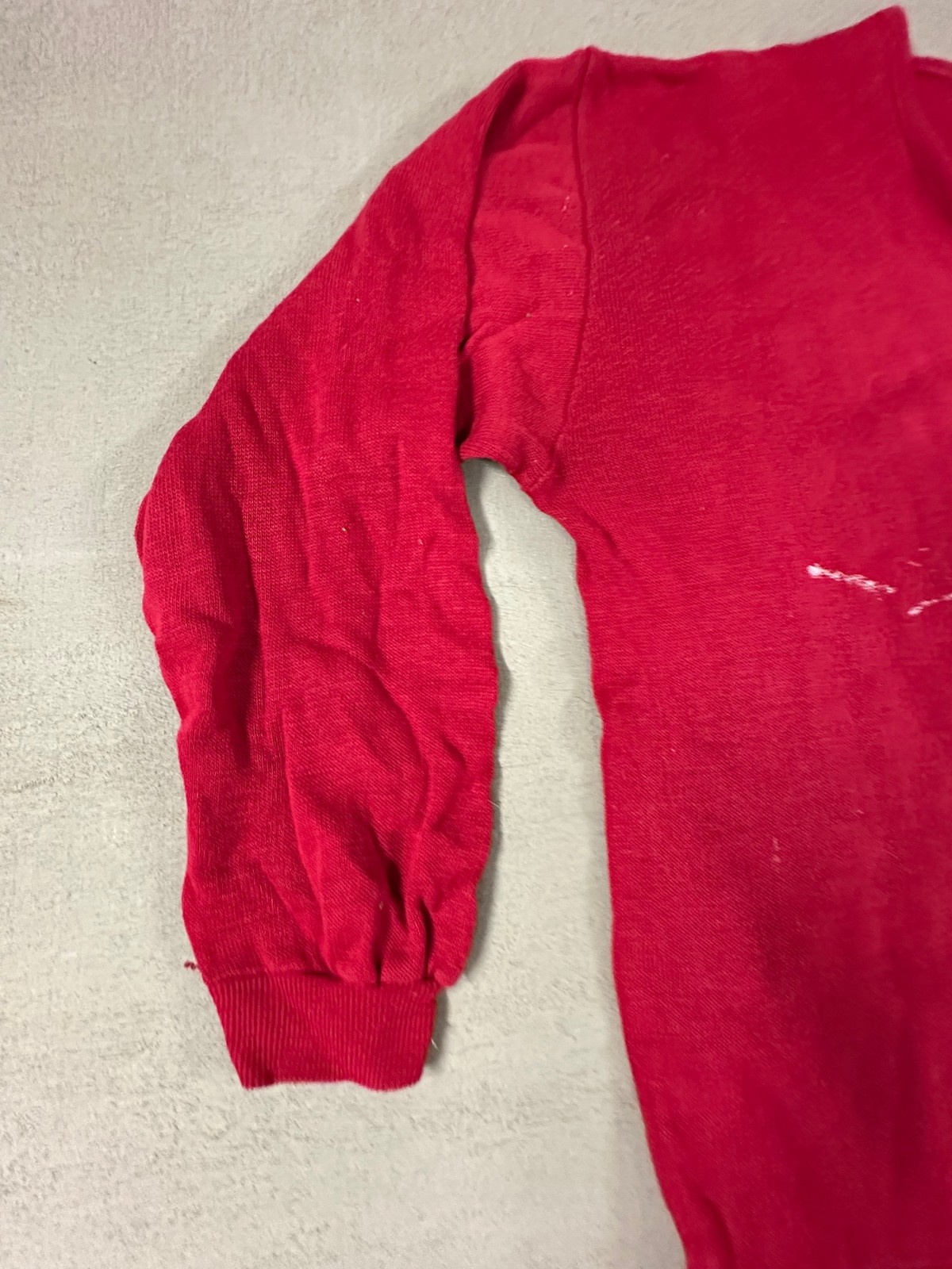 Vtg 1960’s Creslan Rayon My Brothers Place Green Bay Sweater XL Red Frog V-Neck