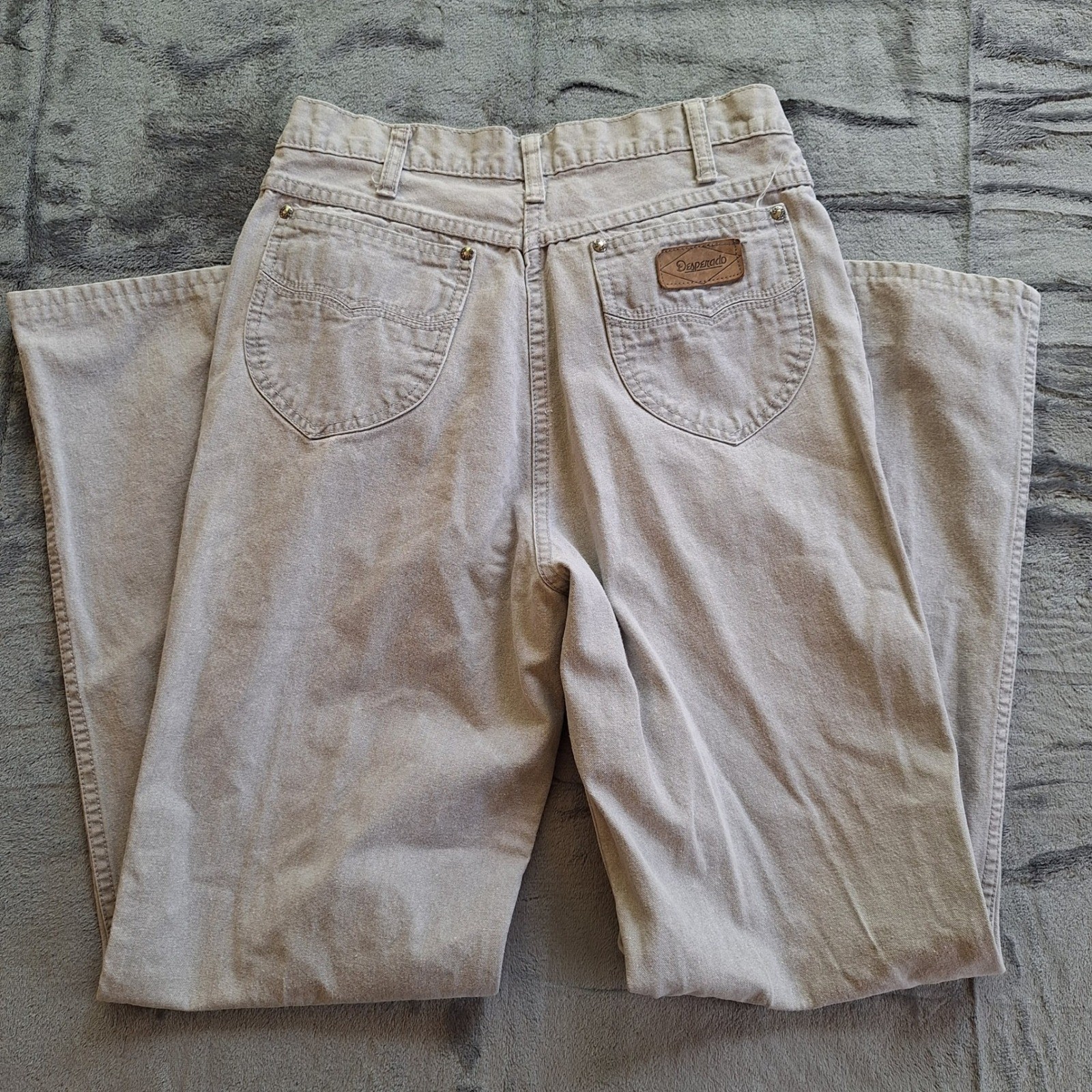 Desperado Vintage Western Jeans 70s 80s Wide Leg Gray 13 Women