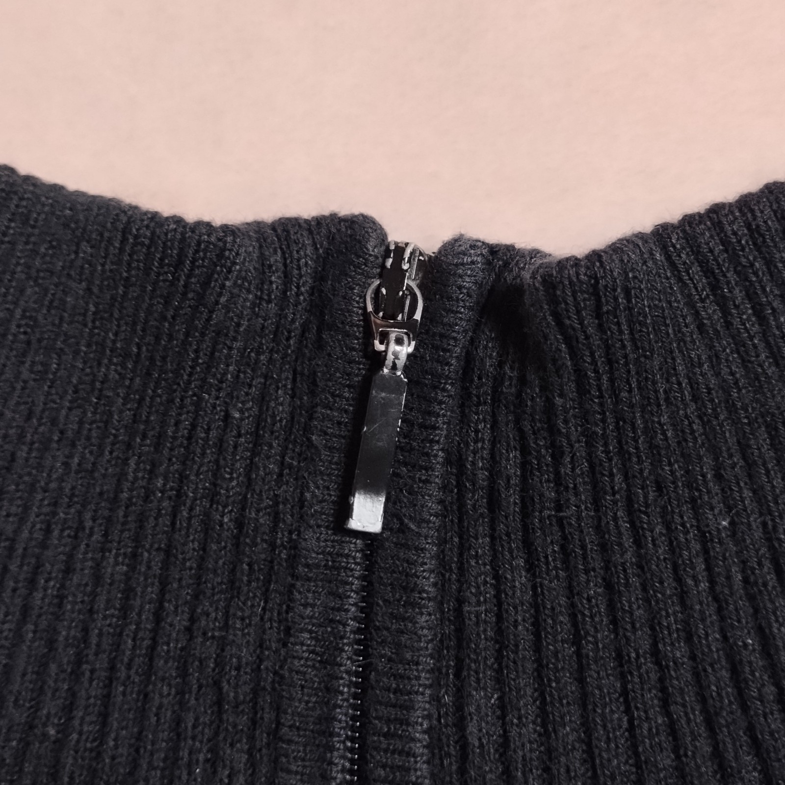 vintage y2k fitted ribbed quarter zip sweater sz m gorpcore utility normcore