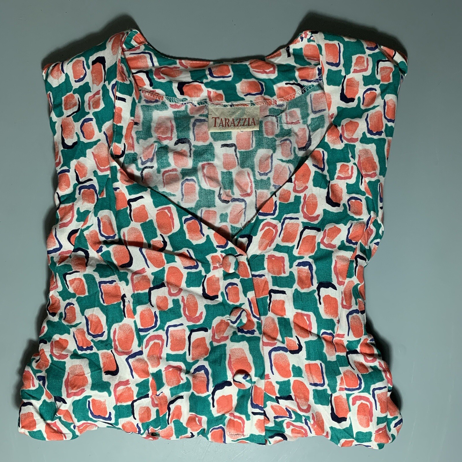 Vintage 90s Button Down Crop Top (please read description for flaws)