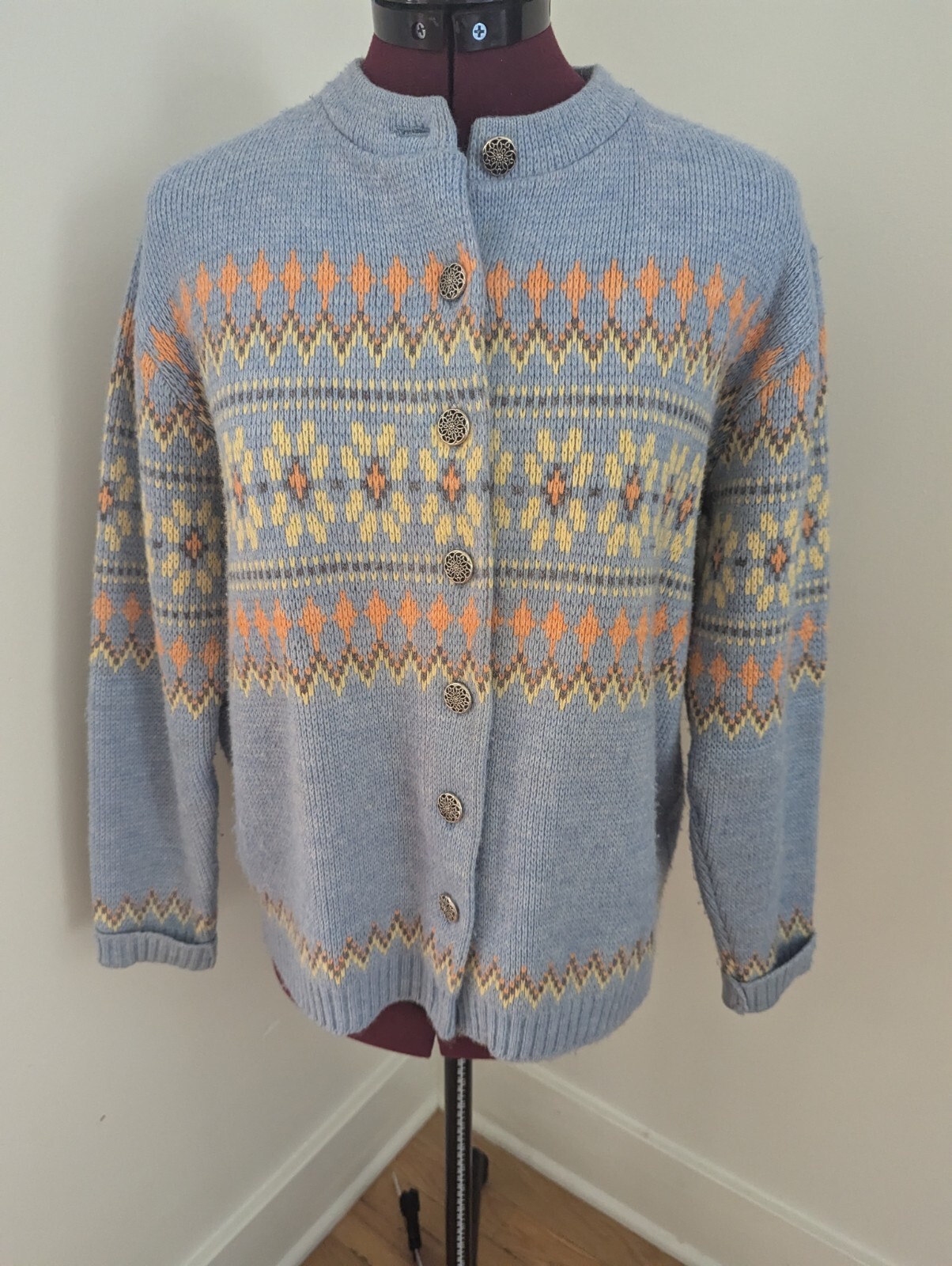 Vintage Jersild Acrylic Cardigan Sweater Women’s Sz 38